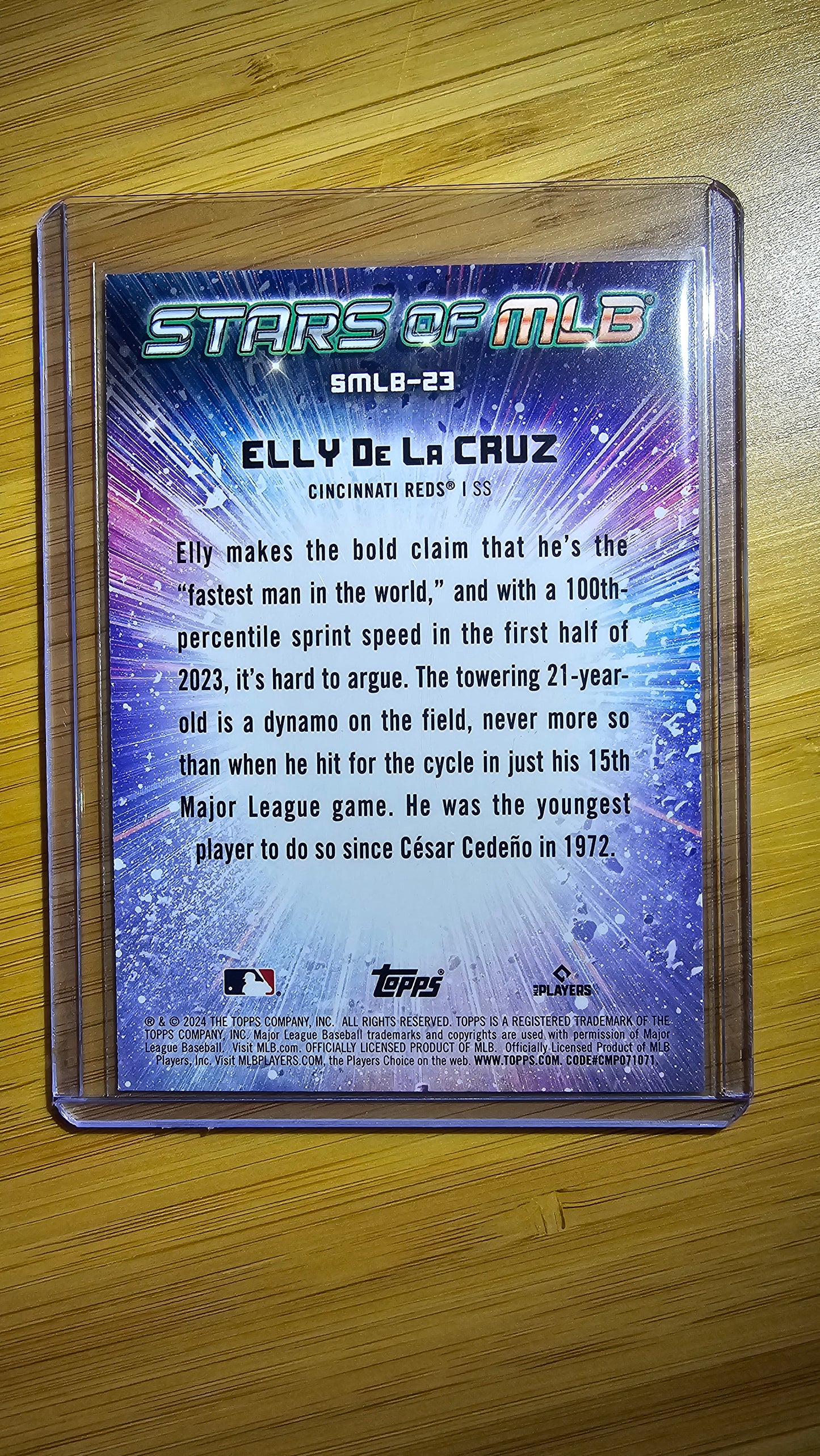 Topps 2024 Series 1 Baseball Elly De La Cruz - Stars of the MLB/RC- Cincinnati Reds