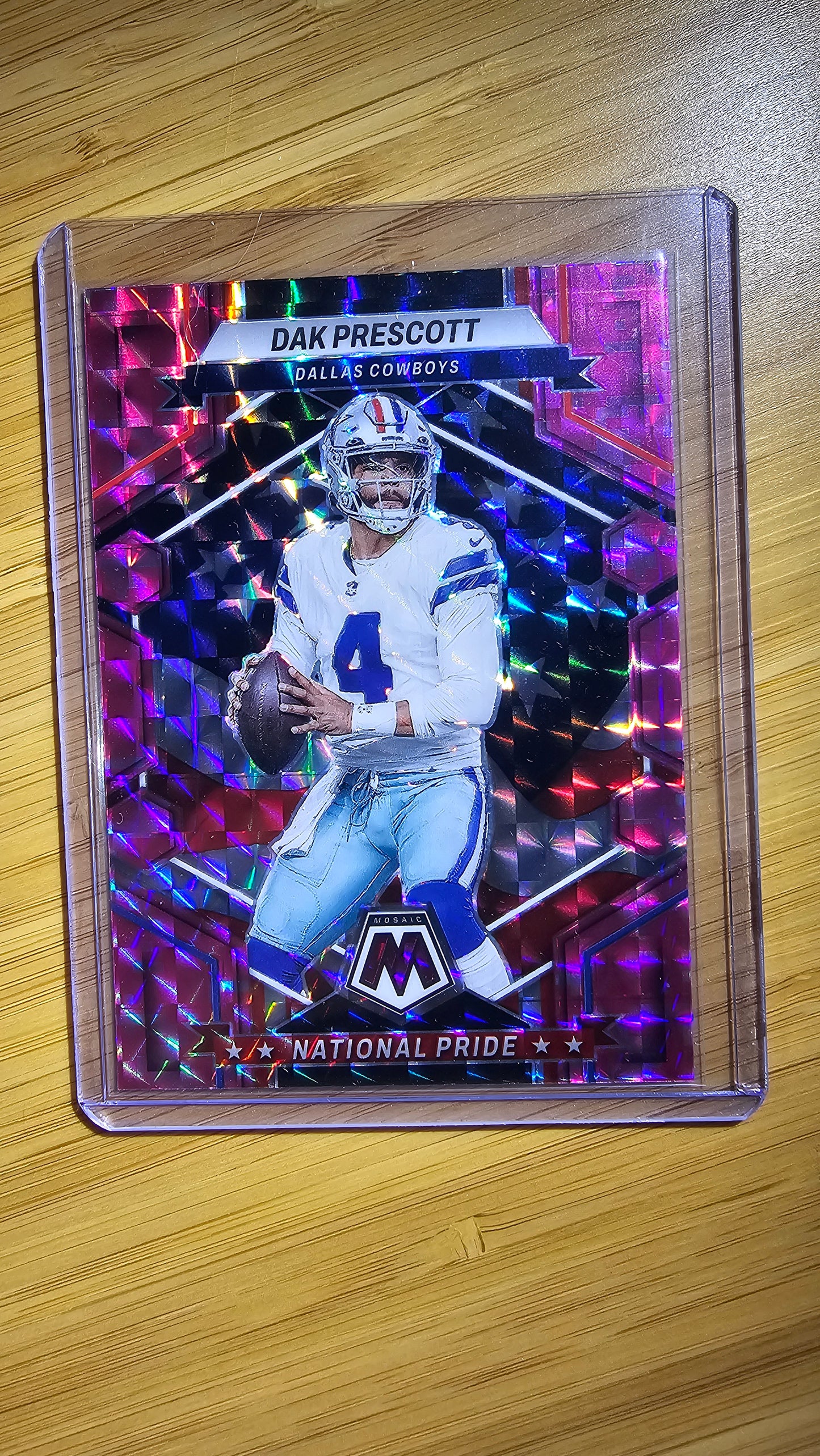 2023 NFL Panini Mosiac Dak Prescott - Pink Camo National Pride -  Dallas Cowboys