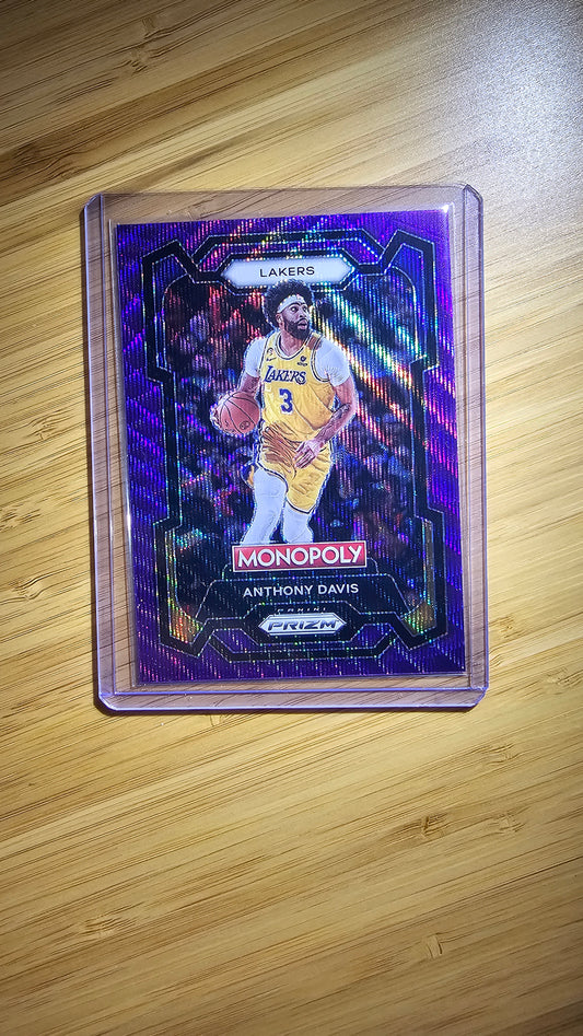 2023 Panini Prizm Monopoly Basketball Anthony Davis - Purple Prizm- ( Los Angeles Lakers )