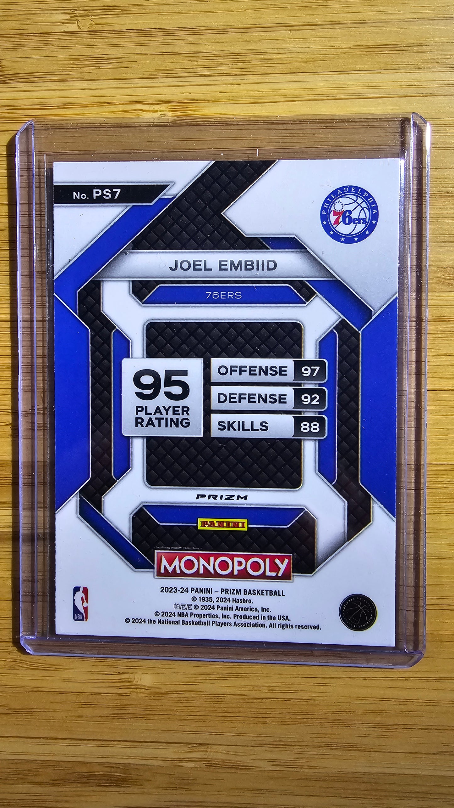 2023 Panini Prizm Monopoly Basketball Joel Embiid - Dice Prizm - ( Philadelphia 76ers )