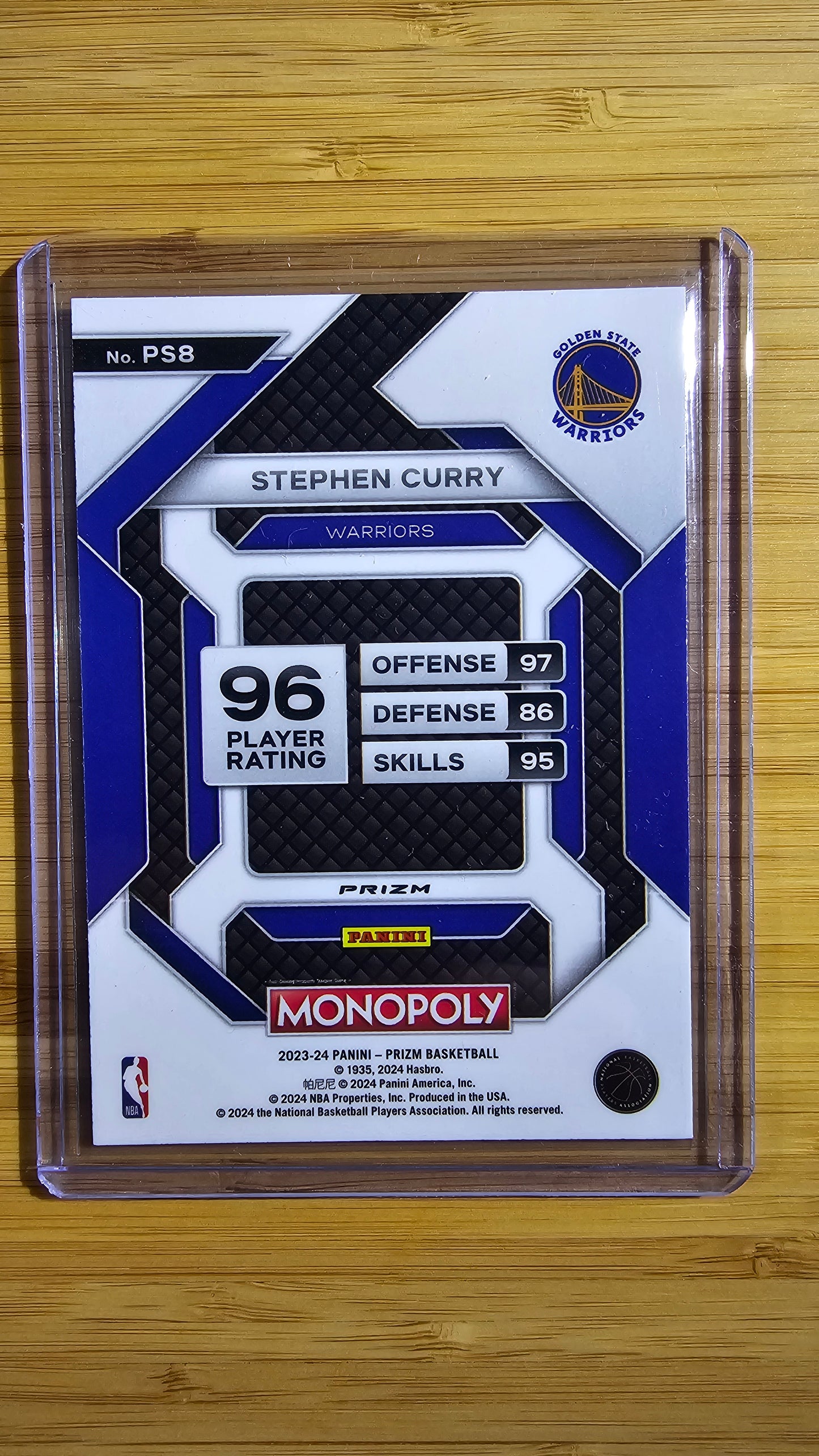 2023 Panini Prizm Monopoly Basketball Stephen Curry - Purple Alt Prizm - ( Golden State Warriors )