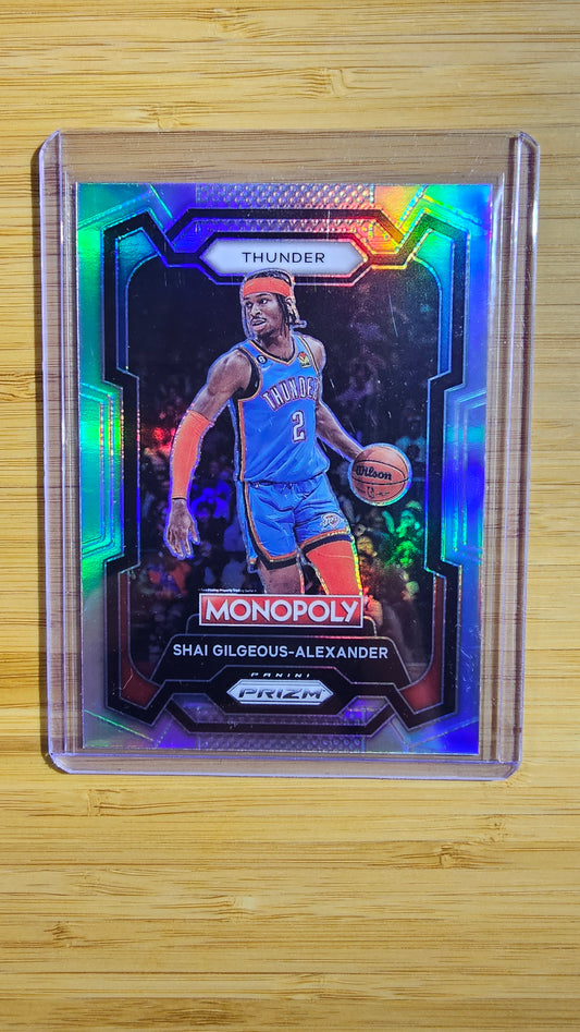 2023 Panini Prizm Monopoly Basketball  Shai Gilgeous-Alexander -Silver Prizm 🔥- ( Oklahoma Thunder )