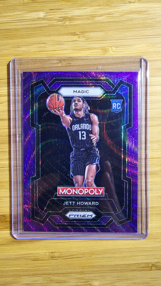 2023 Panini Prizm Monopoly Basketball Jett Howard - RC Purple Prizm- ( Orlando Magic )