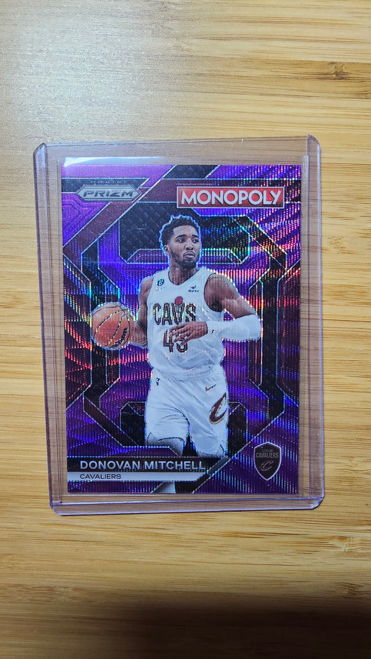 2023 Panini Prism Monopoly Basketball Donovan Mitchell - Purple Alt Prizm- ( Cavaliers )