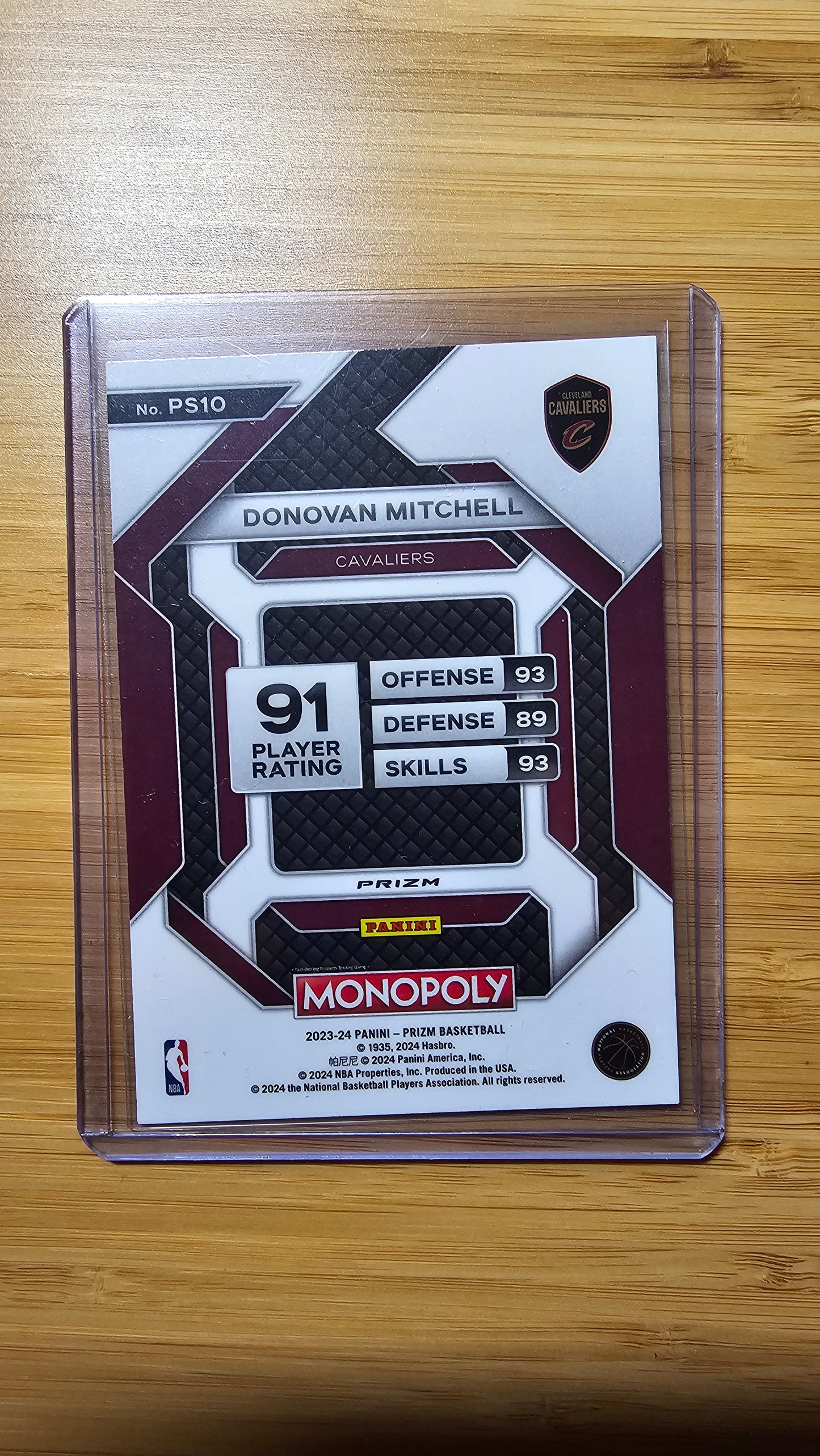 2023 Panini Prism Monopoly Basketball Donovan Mitchell - Purple Alt Prizm- ( Cavaliers )