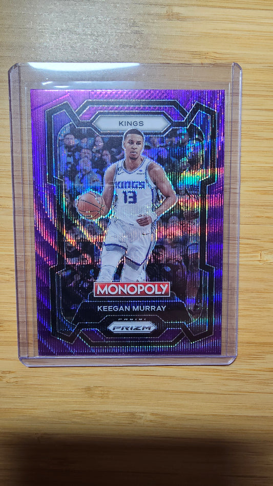 2023 Panini Prizm Monopoly Basketball Keegan Murray- Purple Prizm - ( Kings )