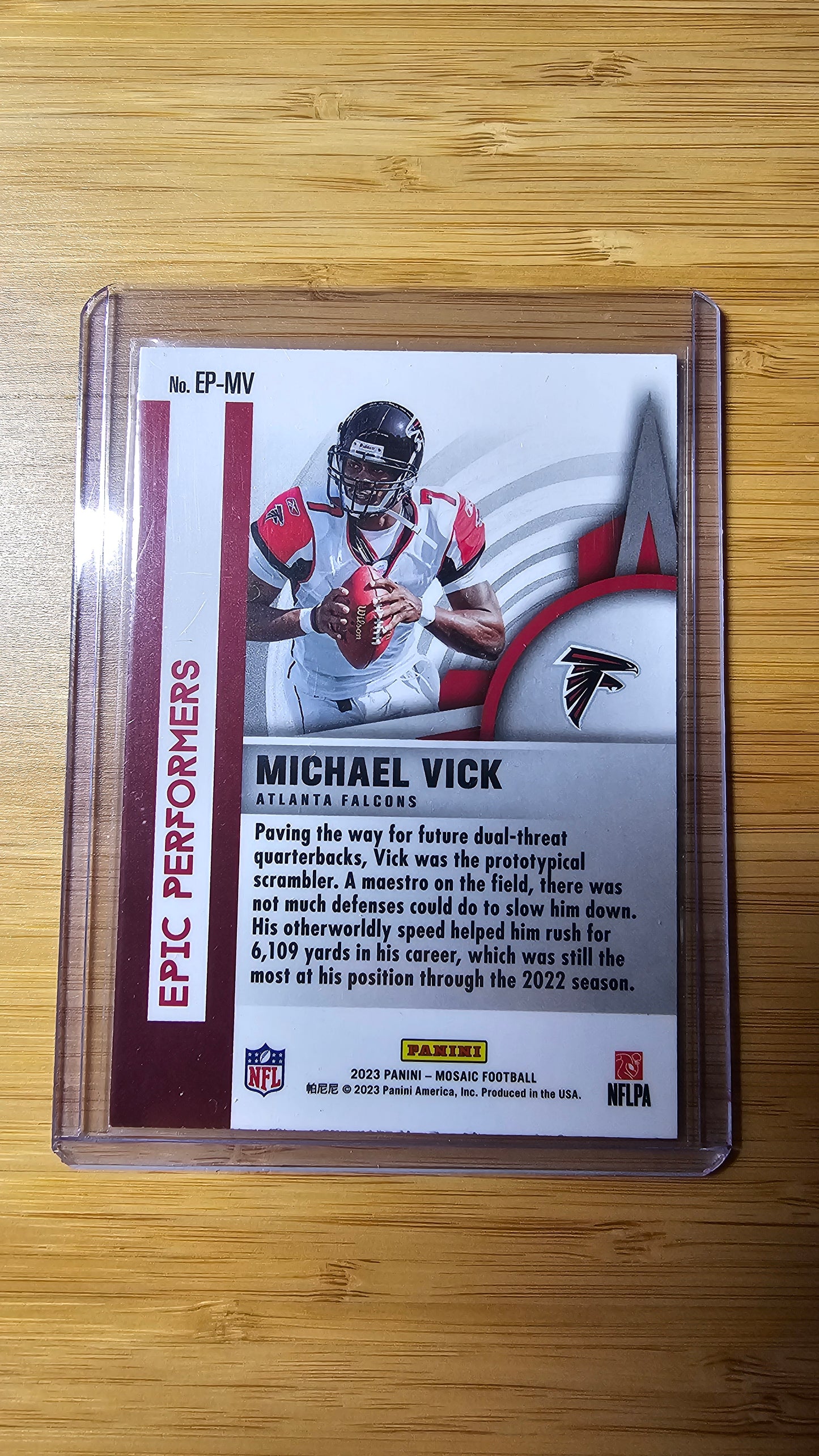 2023 NFL Panini Mosiac Michael Vick - Epic Performers - Atlanta Falcons