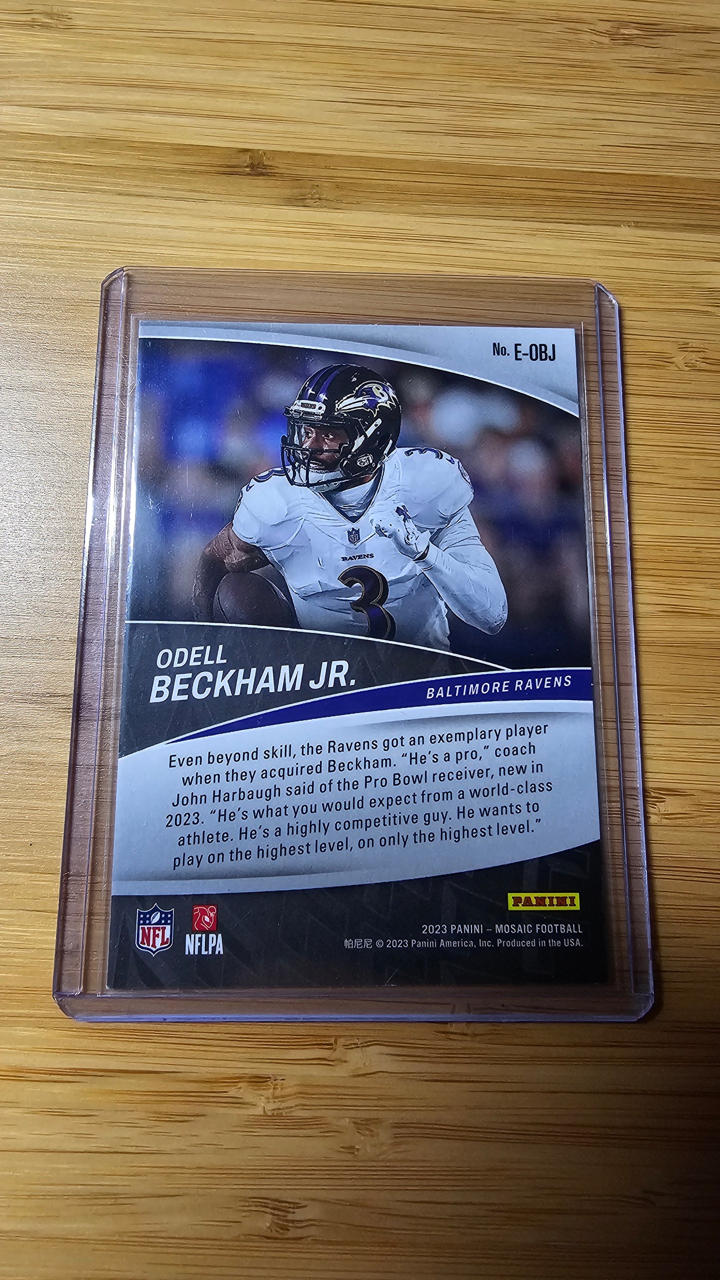 2023 NFL Panini Mosiac Odell Beckham Jr - Baltimore Ravens - Elevate