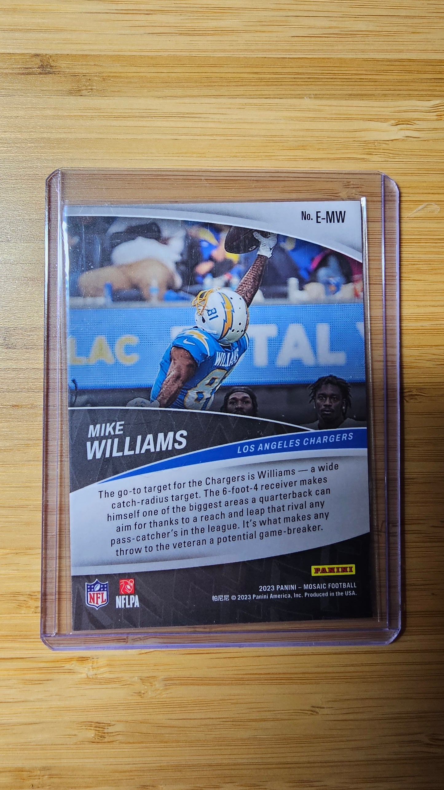 2023 NFL Panini Mosiac Mike Williams - Elevate Los Angeles Chargers