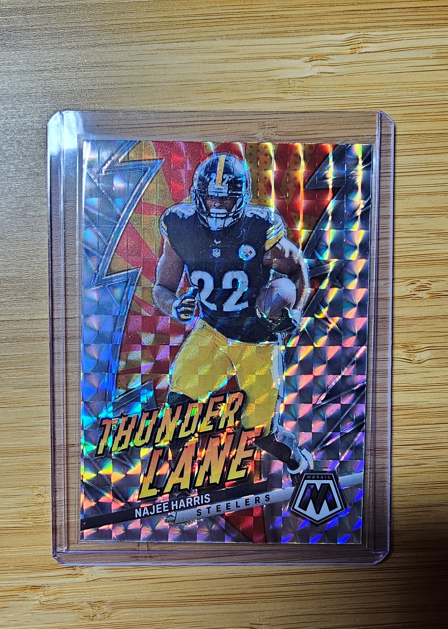 2023 NFL Panini Mosiac Najee Harris - Pittsburgh Steelers - Thunder Lane