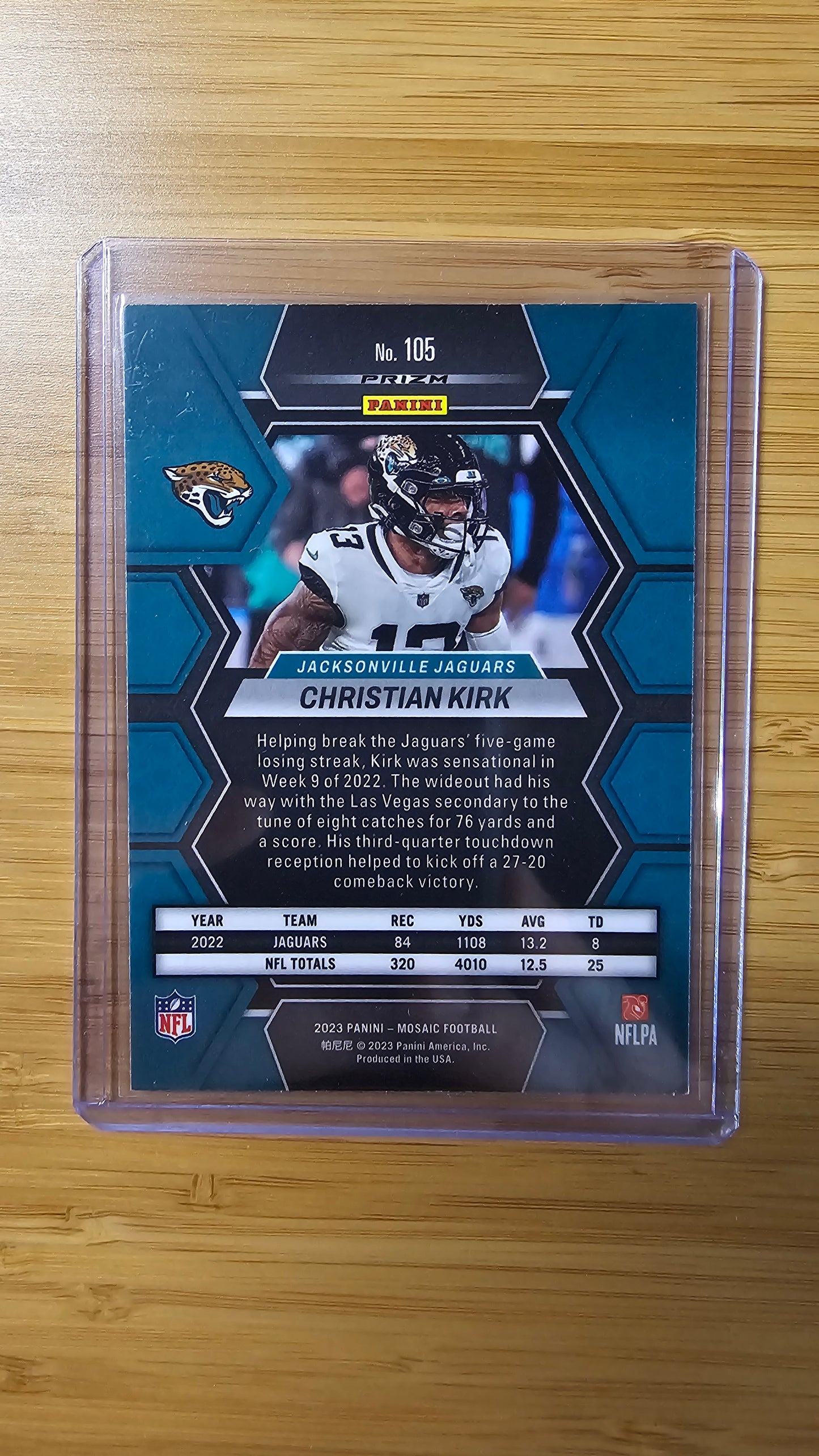 2023 NFL Panini Mosiac Christian Kirk - Mosiac Pink - Jacksonville Jaguars