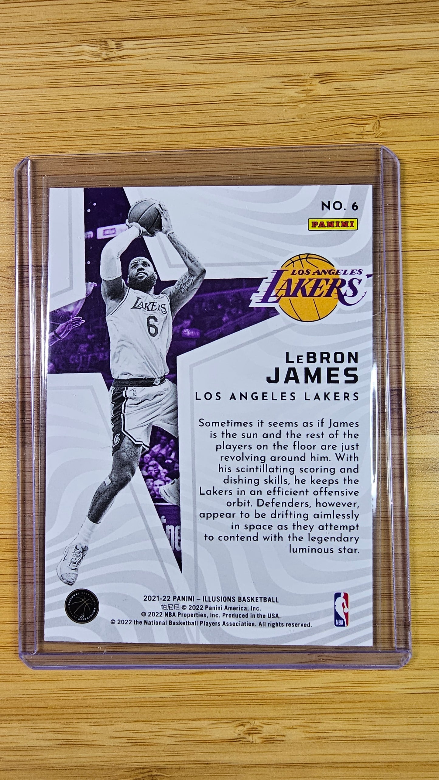 2022 Panini Illusions Basketball Lebron James - Shining Stars- Los Angeles Lakers