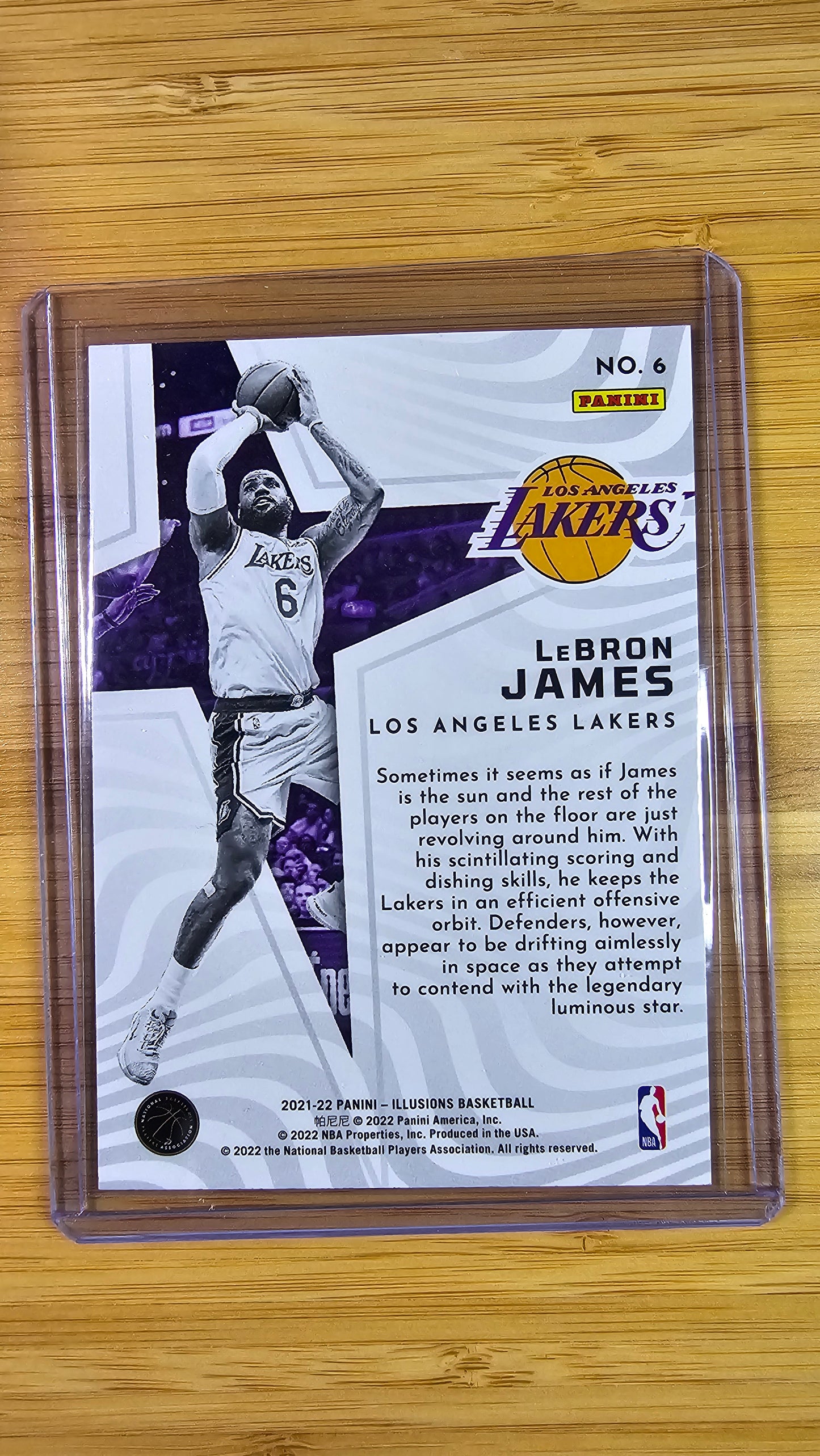 2022 Panini Illusions Basketball Lebron James - Shining Stars- Los Angeles Lakers