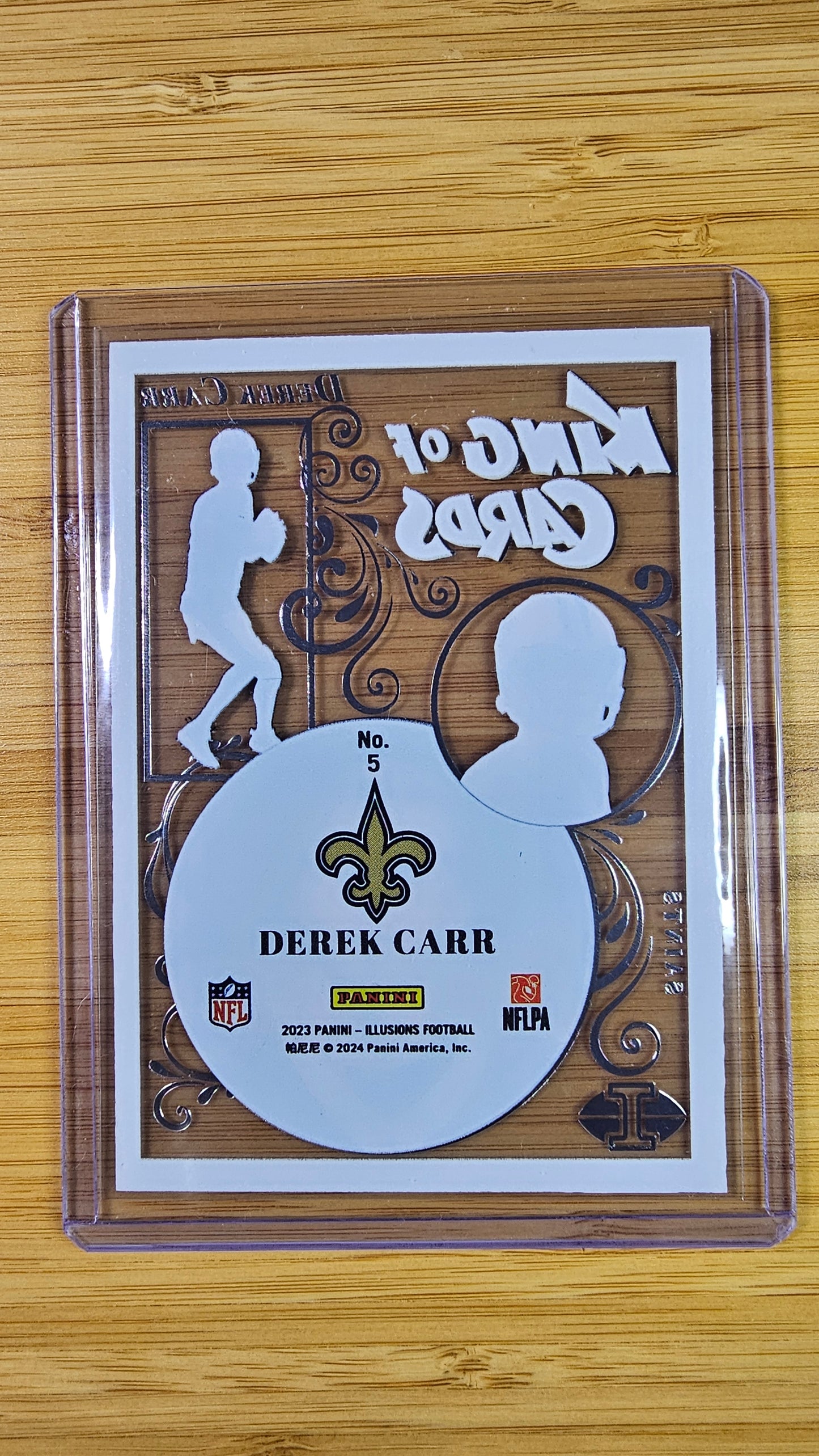 2023 Panini Illusions Football Derek Carr - King of Cards - New Orleans Saints