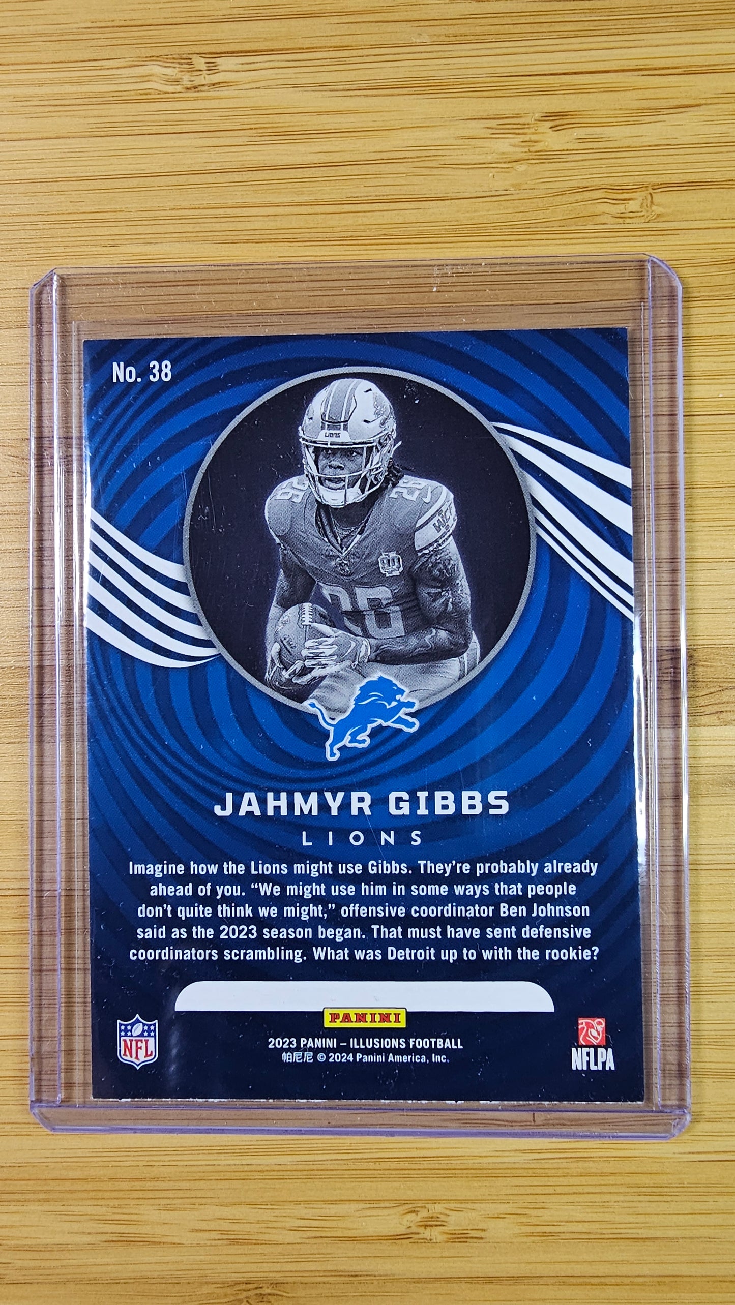 2023 Panini Illusions Football Jahmyr Gibbs - Base RC - Detroit Lions