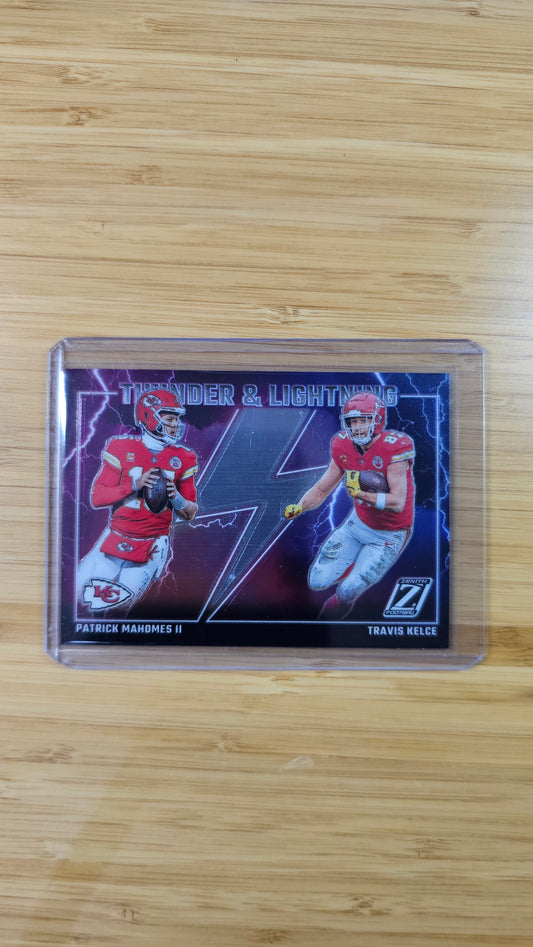 2023 NFL Panini Zenith Travis Kelce & Patrick Mahomes - Thunder & Lightning - Kansas CIty Chiefs