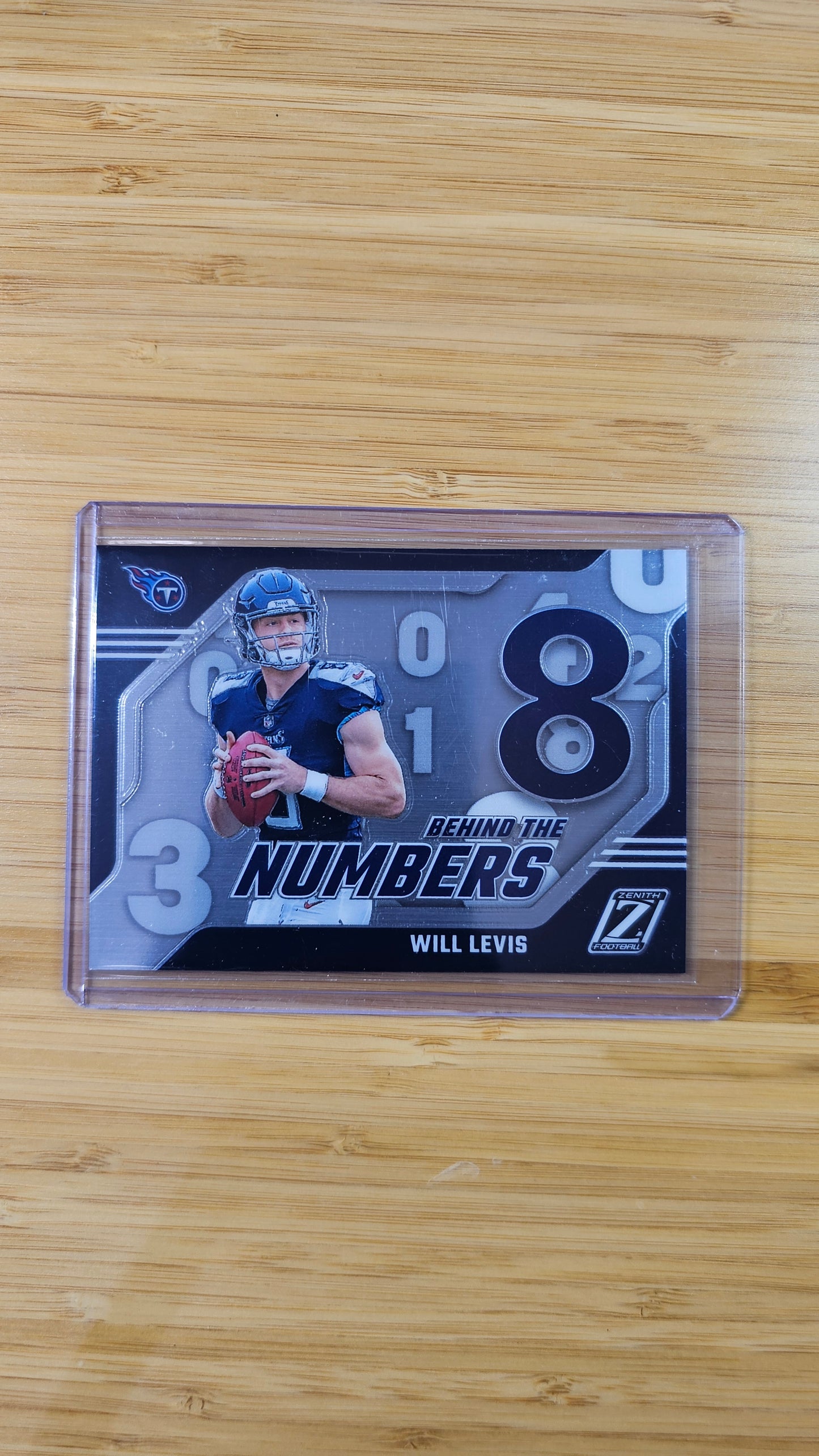 2023 Panini Zenith Football Will Levis - Behind the Numbers RC- Tennessee Titans