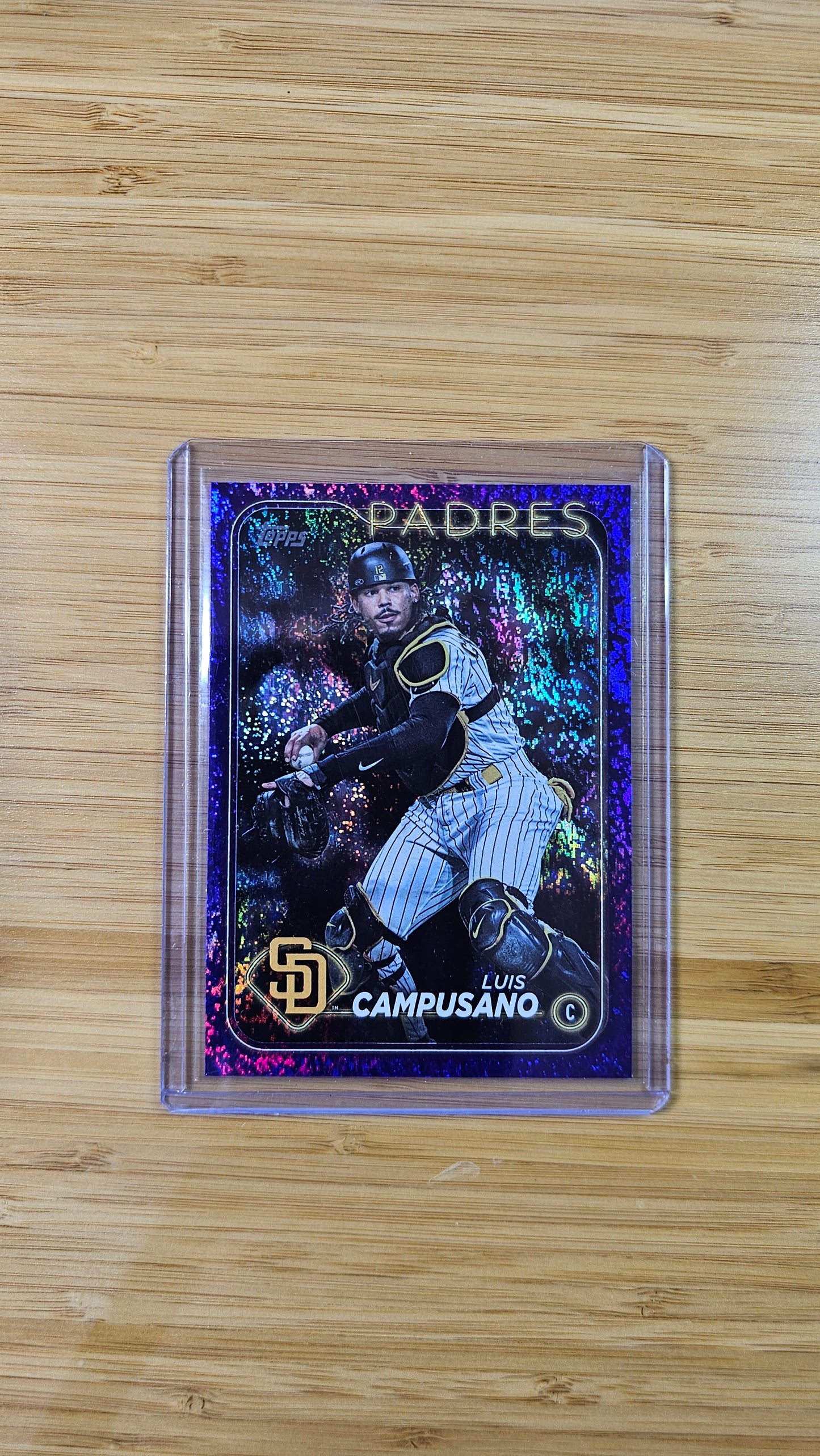 Topps 2024 Series 1 Baseball Luis Campusano - Purple Foil Parallel #571/799- San Diego Padres