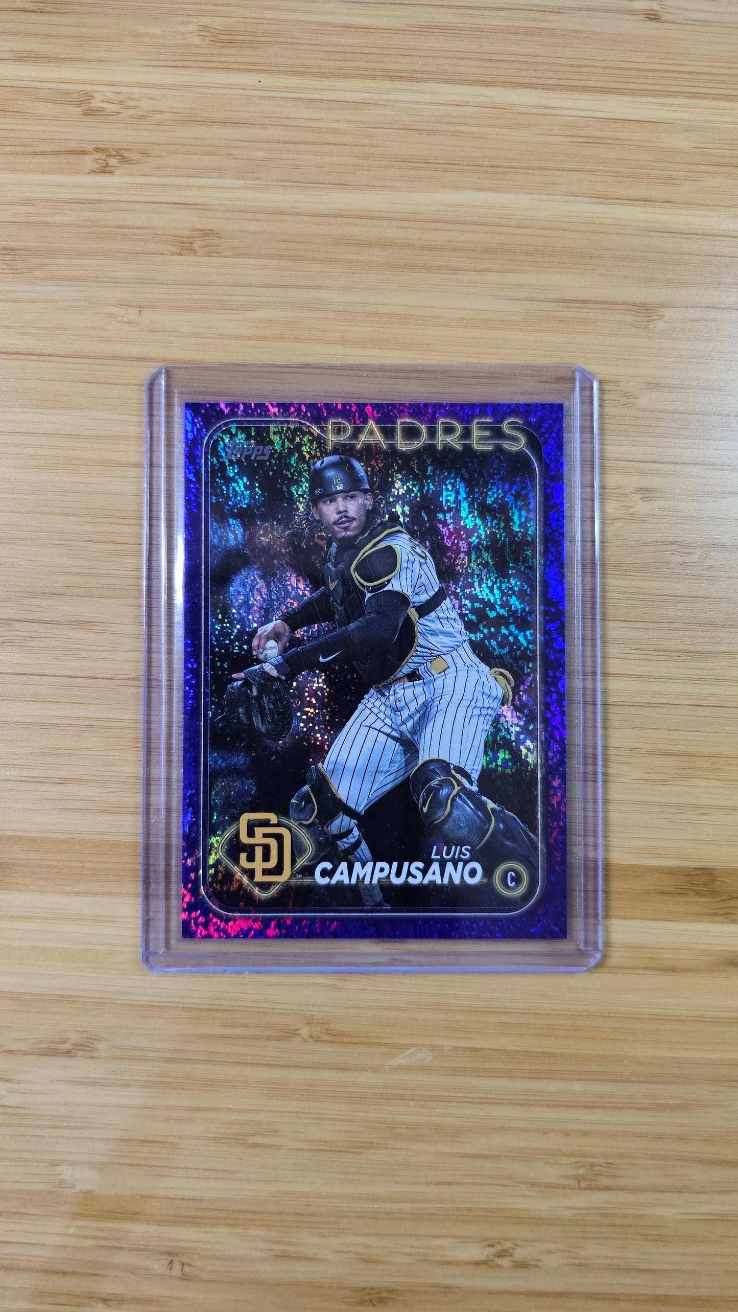 Topps 2024 Series 1 Baseball Luis Campusano - Purple Foil Parallel #571/799- San Diego Padres