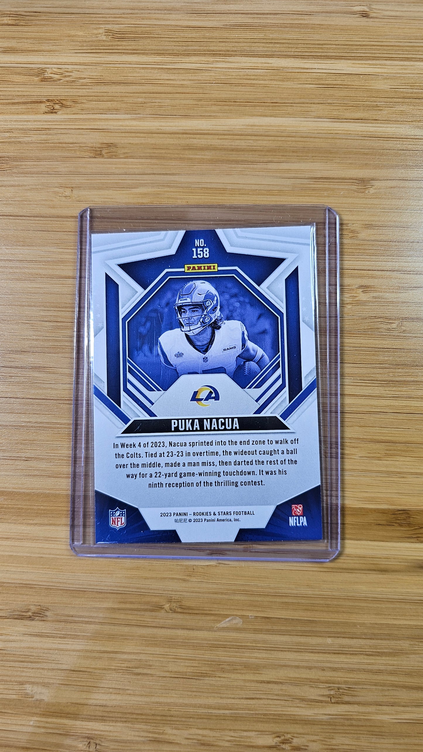 2023 Panini Absolute football Puca Nuca - Base RC - Los Angeles Rams