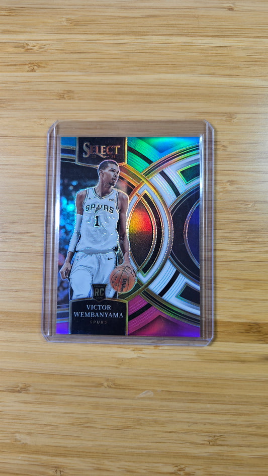 2023 NBA Select Victor Wembanyama - Teal/White/Pink Prizm Numbered # 26/49 -( San Antonio Spurs )