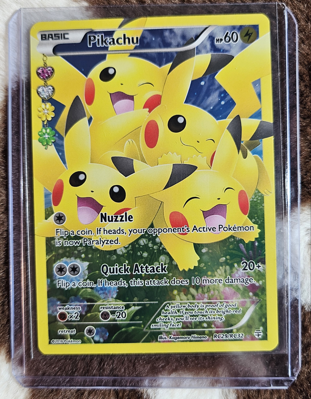 Pikachu RC29/RC32 Pokemon Generations Full Art Radiant Collection Card