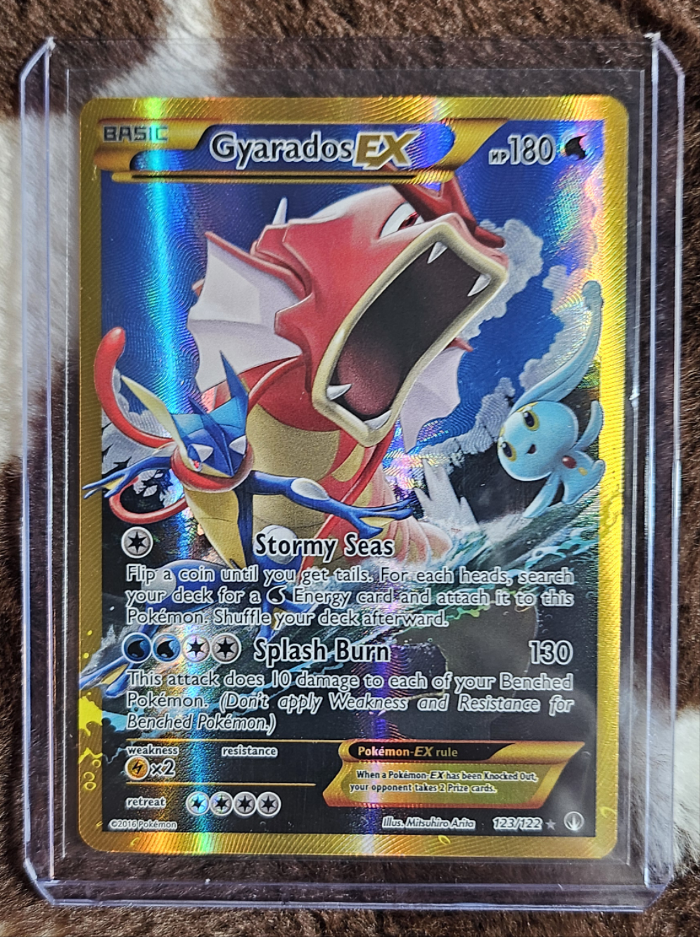 Shiny Gyarados EX 123/122 Pokemon Breakpoint Full Art Holo Secret Rare Card