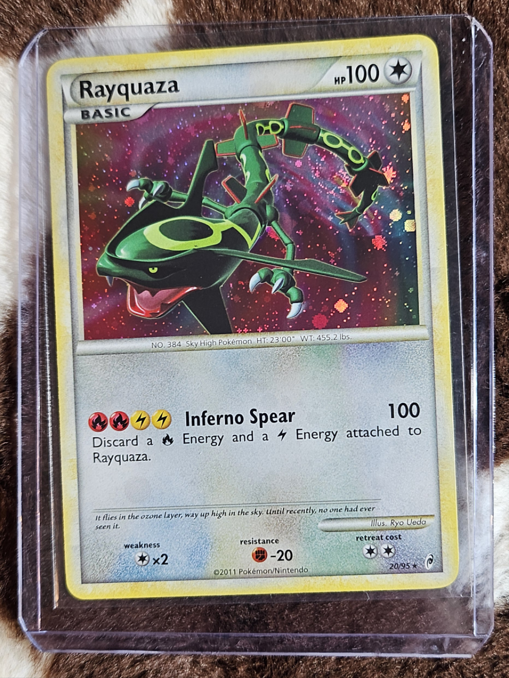 Rayquaza 20/95 Pokemon Call of Legends Holo Card