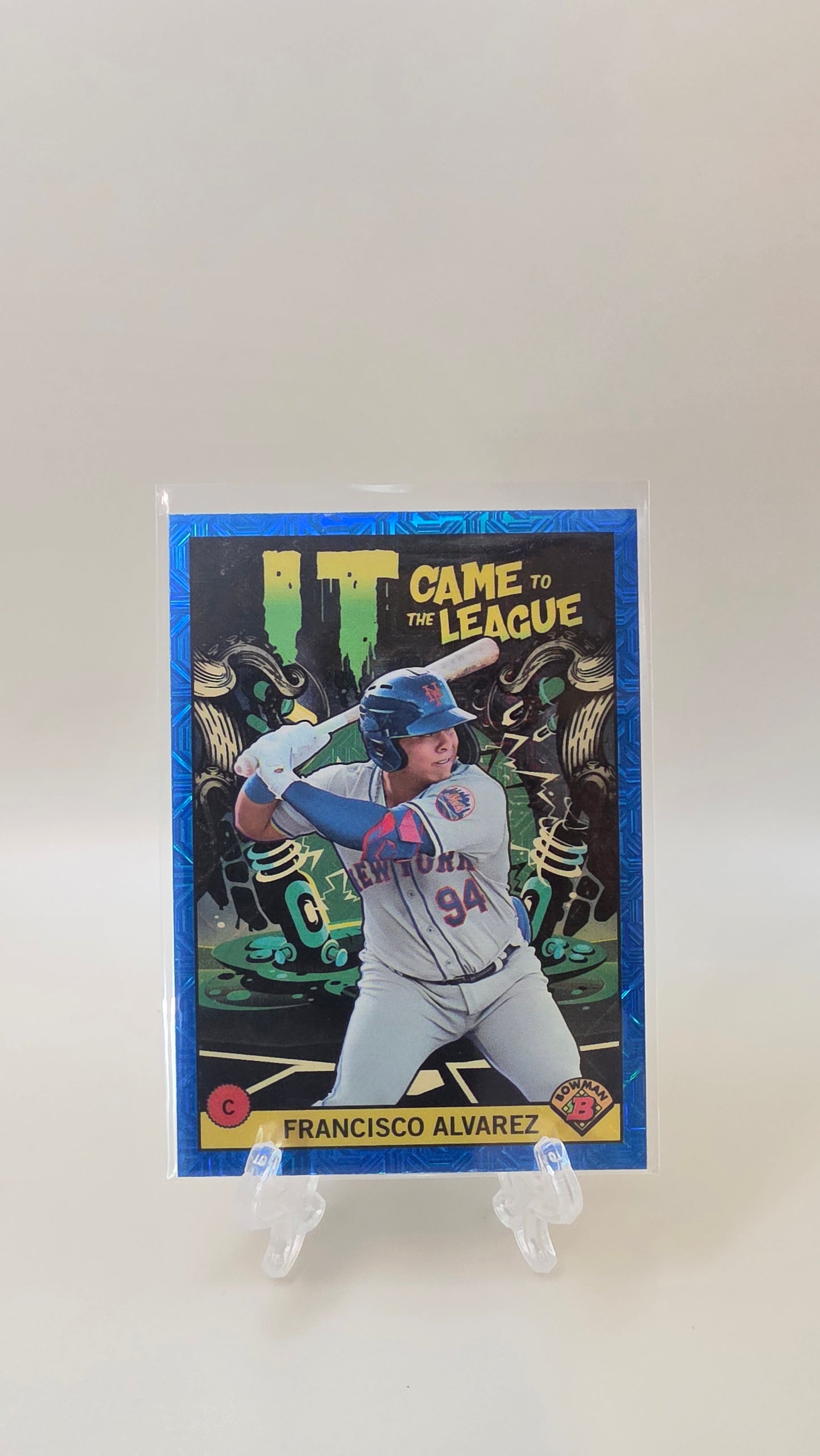 2022 Topps Bowman Francisco Alvarez It Came to the League Blue Mojo /150 #ICFL-13