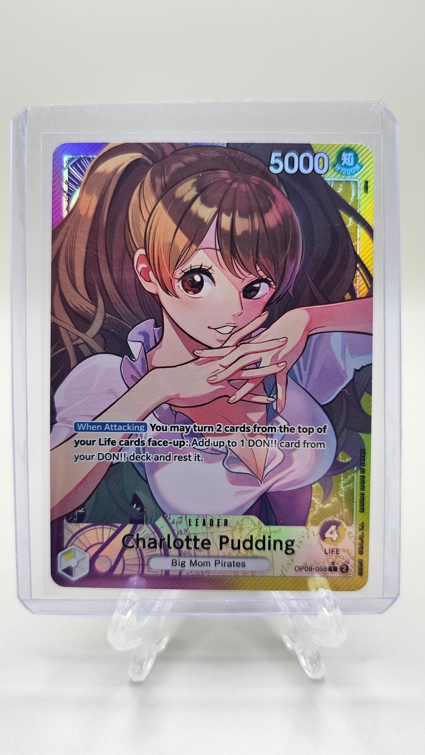 Charlotte Pudding OP08-058 L Alt Art One Piece TCG (Two Legends set) English