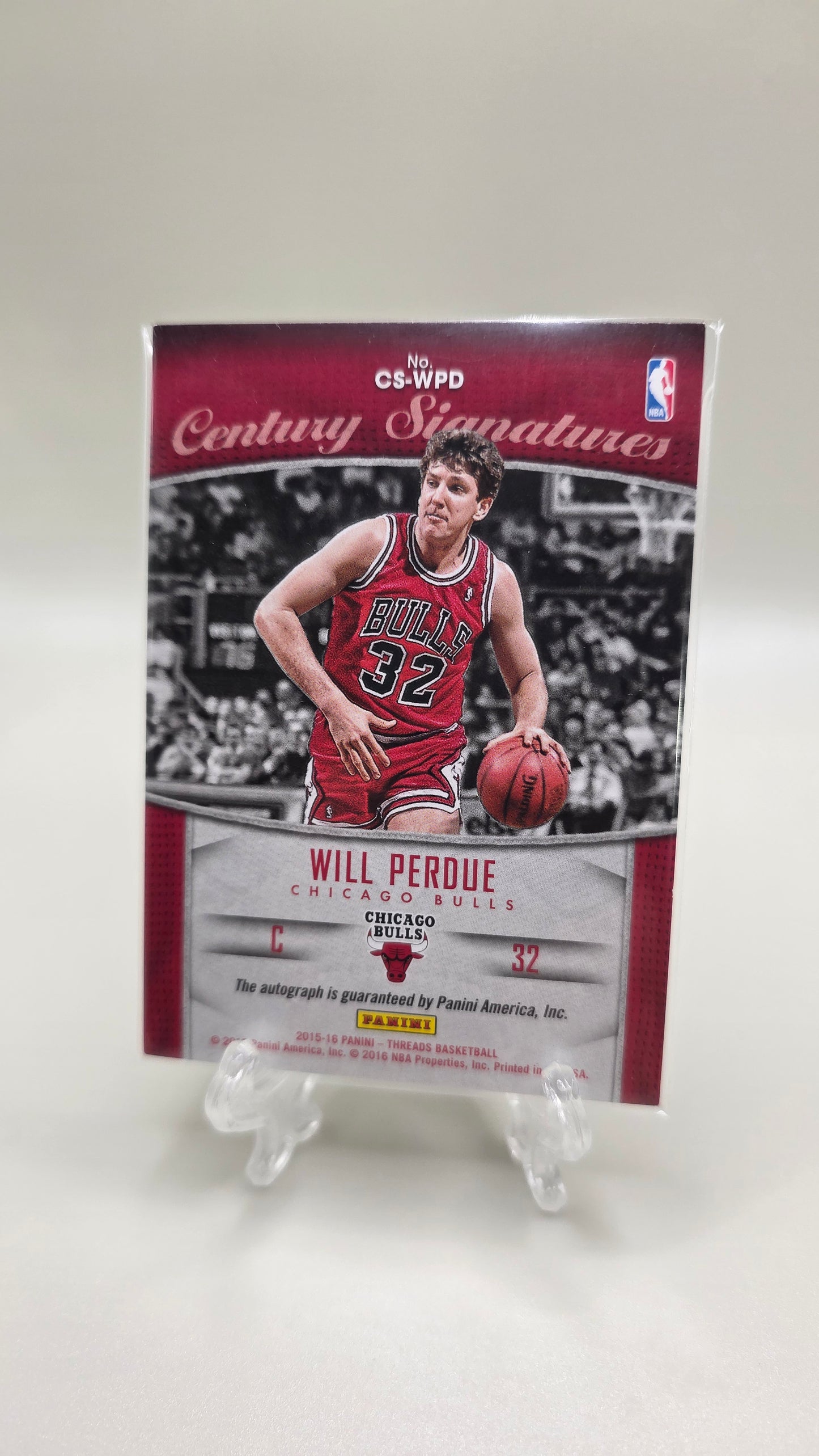 2015-16 Panini Threads Century Signatures Will Purdue Auto # /199 Card # CS-WPD