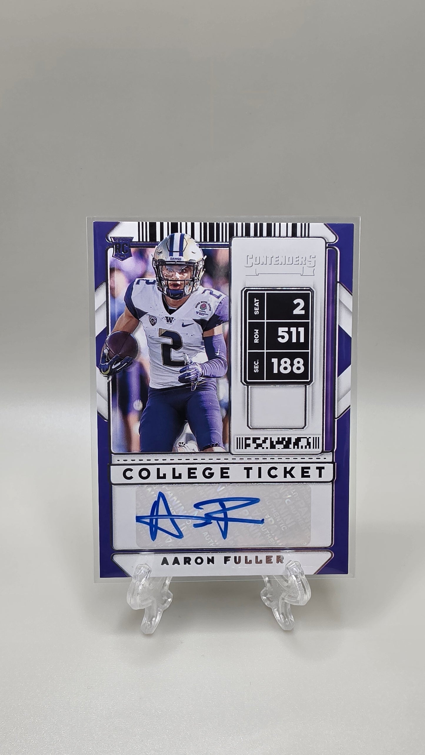 2020 Panini Contenders Aaron Fuller College Ticket Auto #323