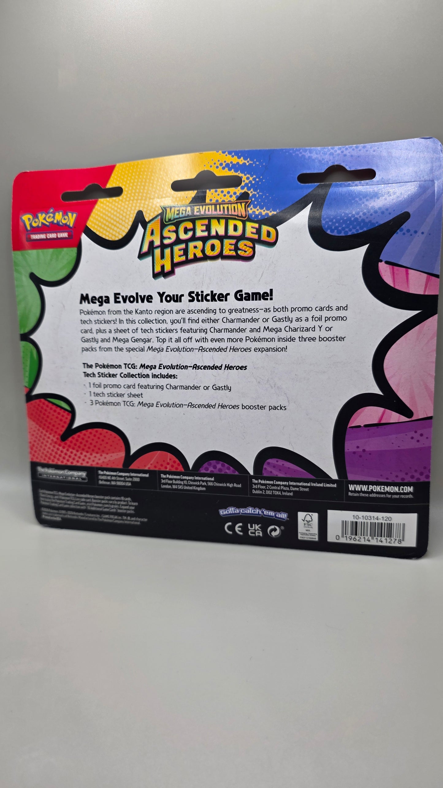 Pokémon TCG Ascended Heroes Gastly Tech Sticker Collection