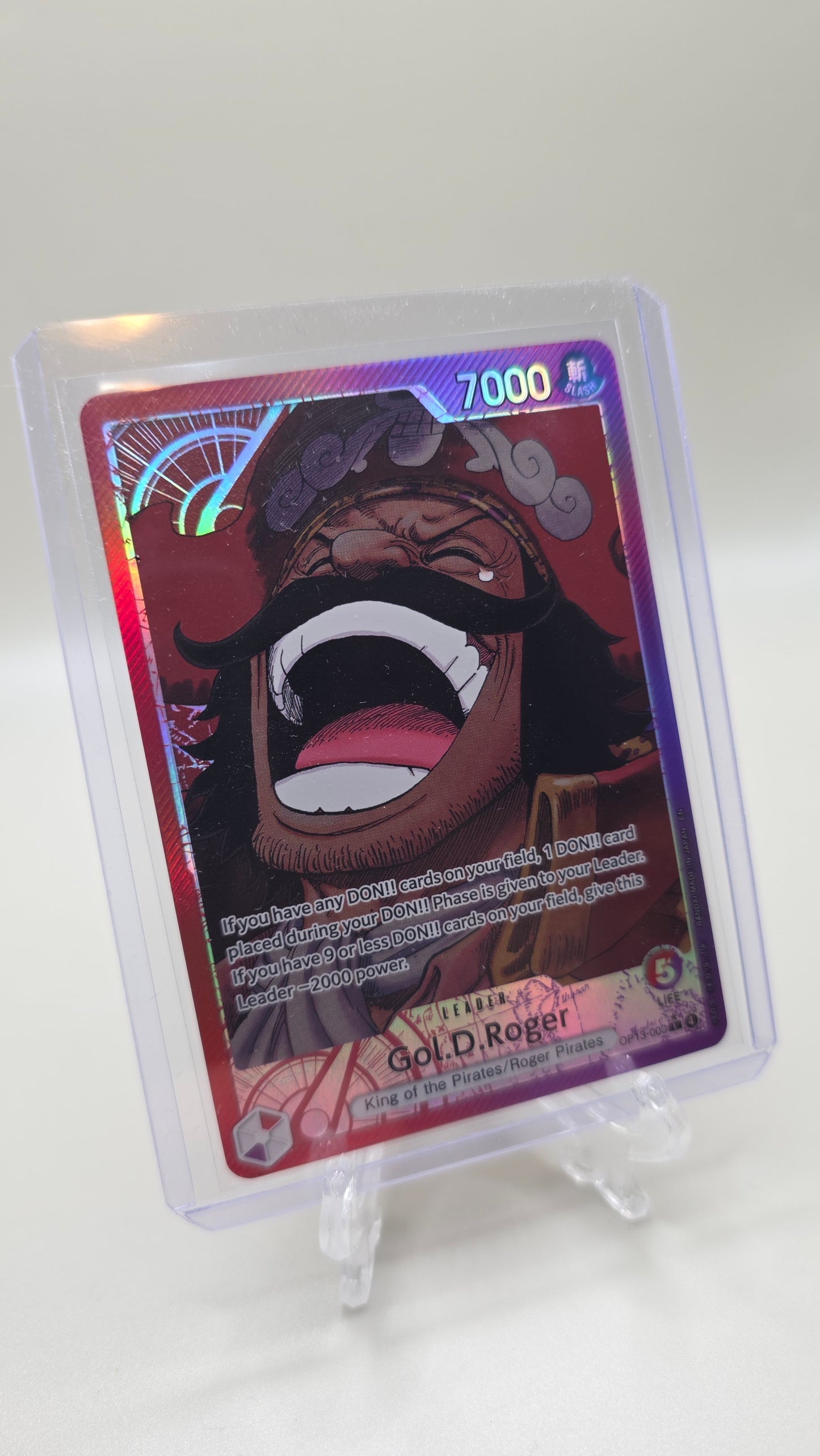 Gol.D.Roger OP13-003 L⭐ Alt Art One Piece TCG (Carrying on his Will set) English