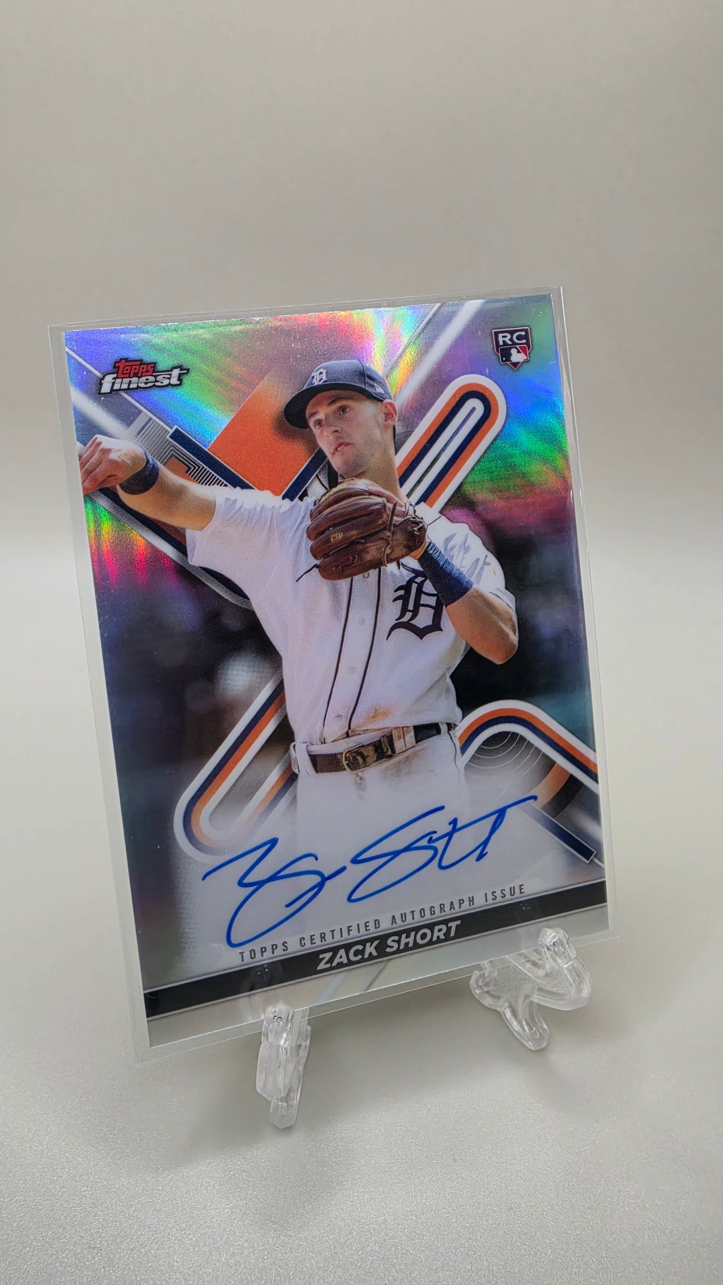 2022 Topps Finest Zack Short Rookie Base Auto #FA-ZS