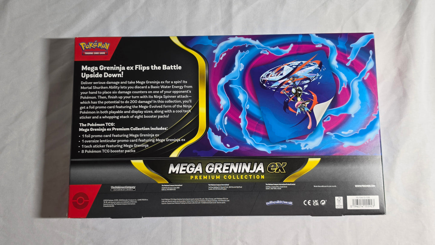 Pokemon TCG Mega Greninja Ex Premium Collection Factory Sealed English