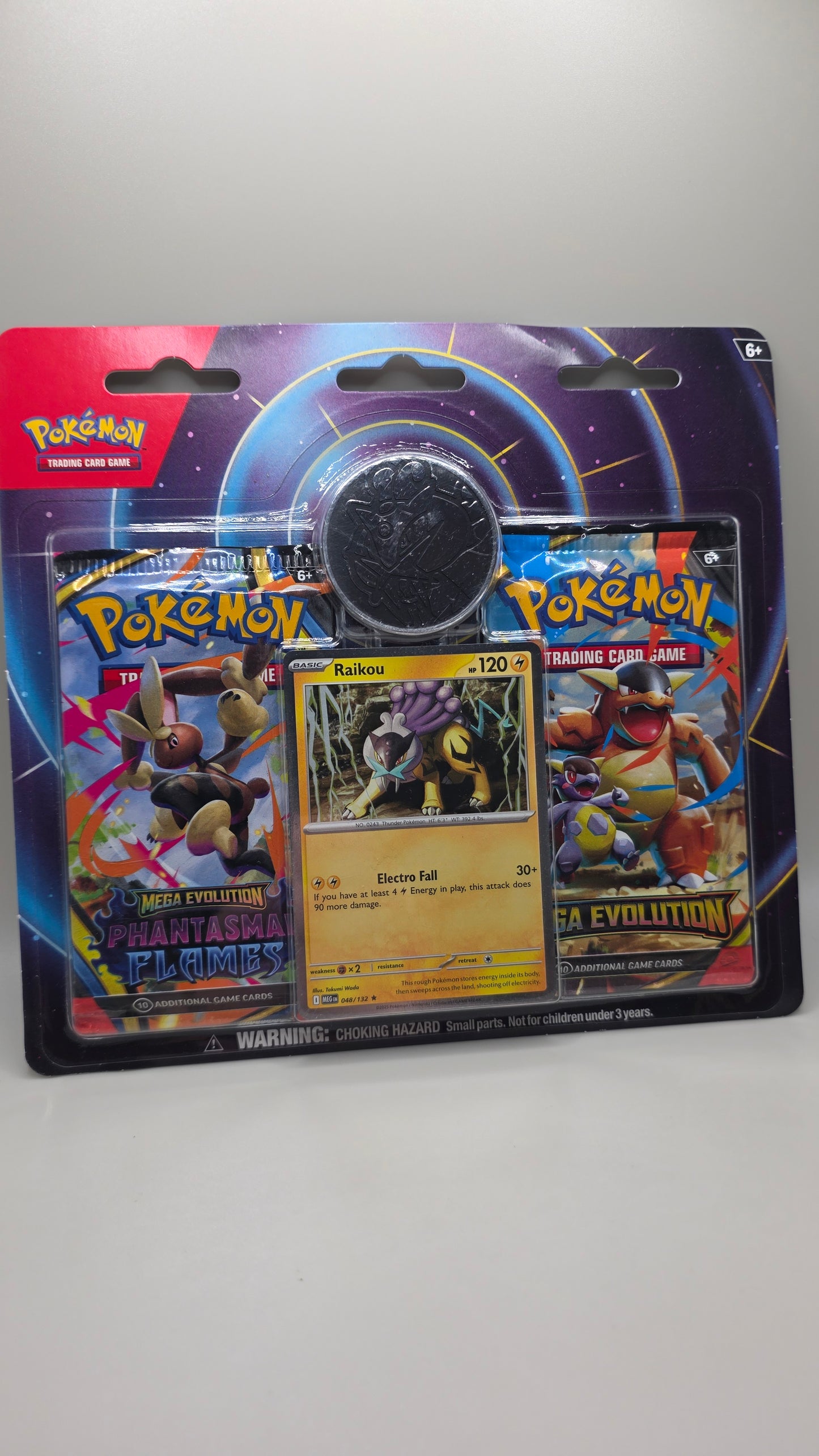 Pokemon TCG Raikou 2 Pack Blister /w Coin Sealed