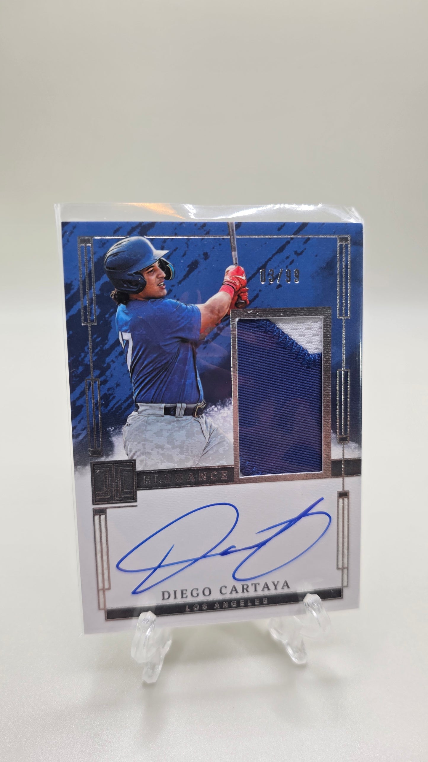 2024 Impeccable Elegance Diego Cartaya Patch Auto #/99 Card #EPJ-DC
