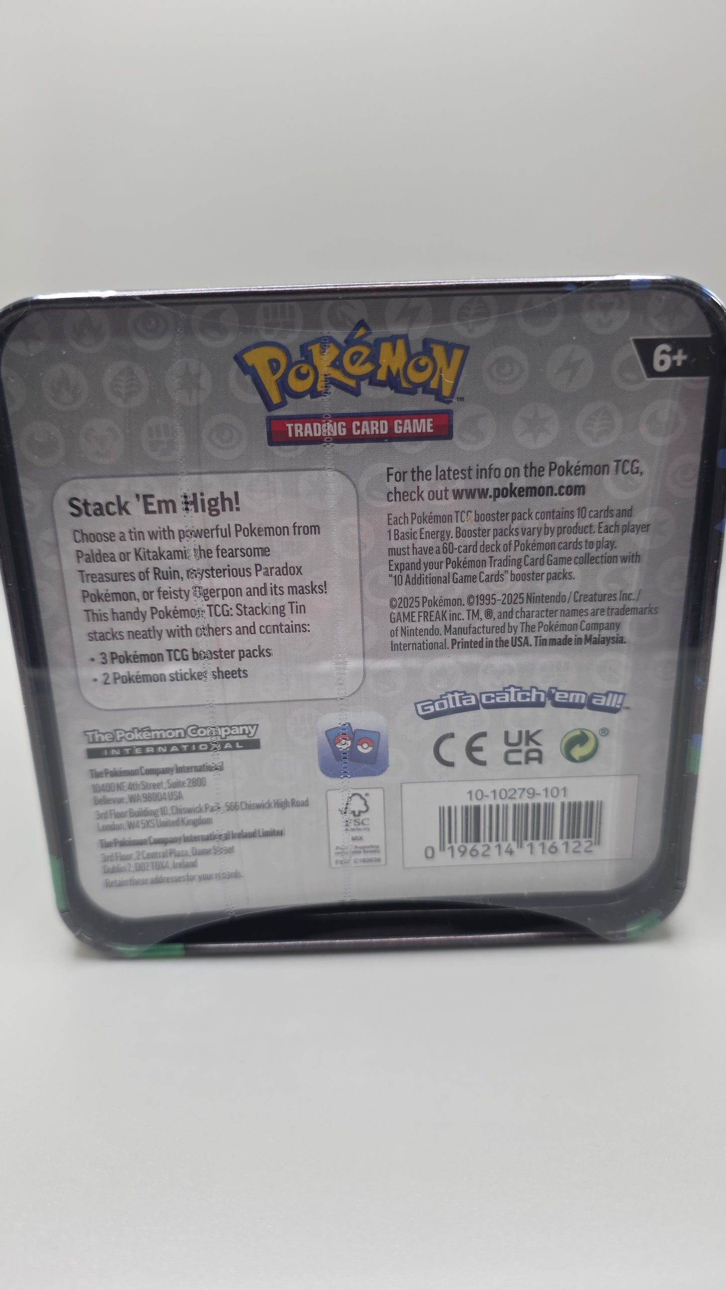 Pokémon TCG Stacking Tin Set (10-1029-101) Sealed New