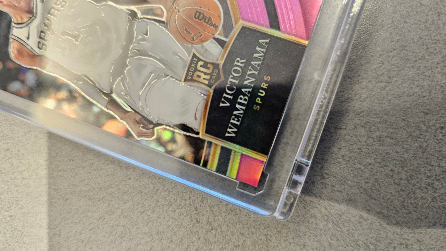 2023 NBA Select Victor Wembanyama - Teal/White/Pink Prizm Numbered # 26/49 -( San Antonio Spurs )