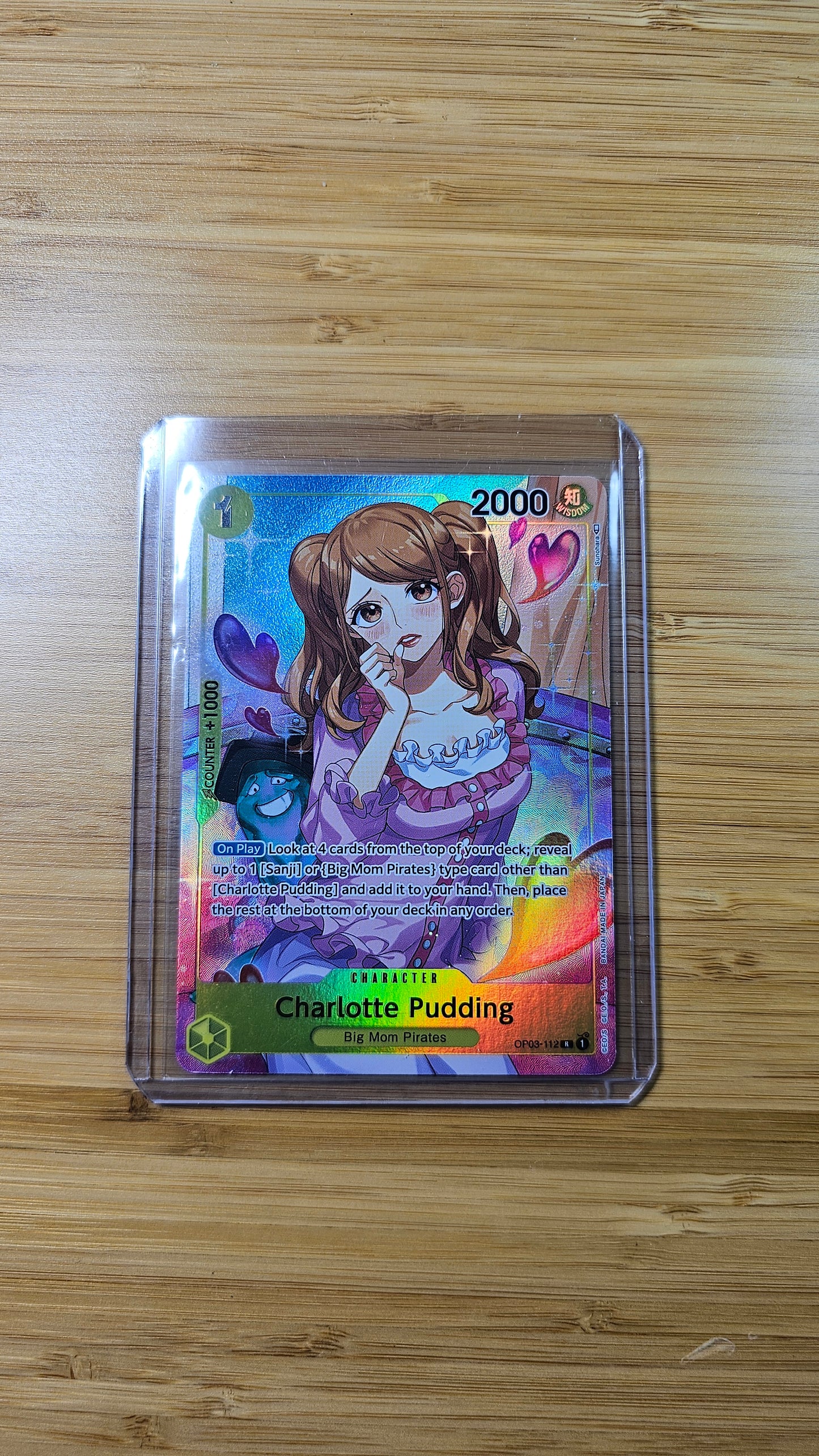 Charlotte Pudding OP03-112 R Alt Art One Piece TCG (Pillars of Strength set) English