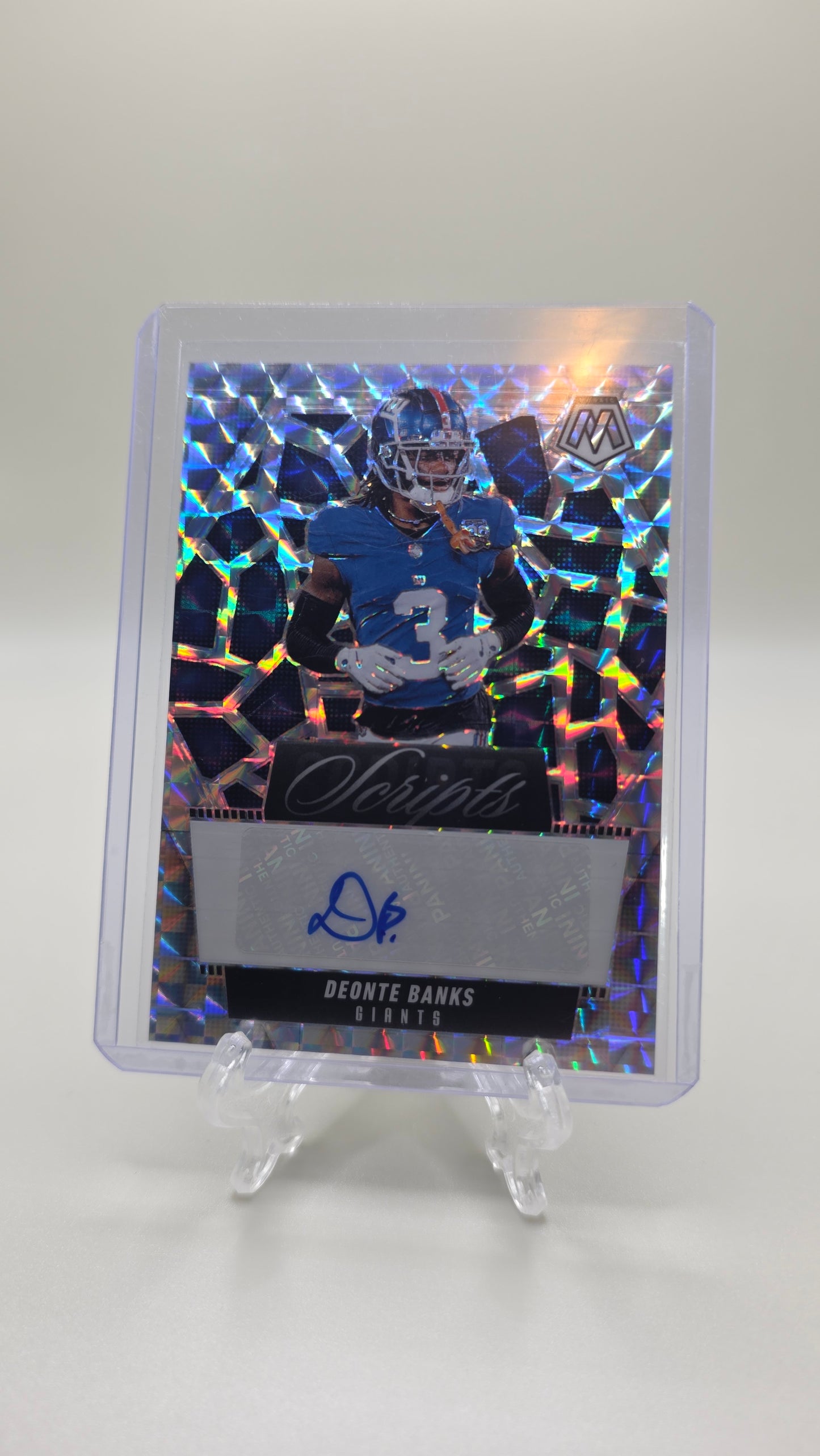 2025 Mosaic Deonte Banks Scripts Autograph Card #SCR-DBS