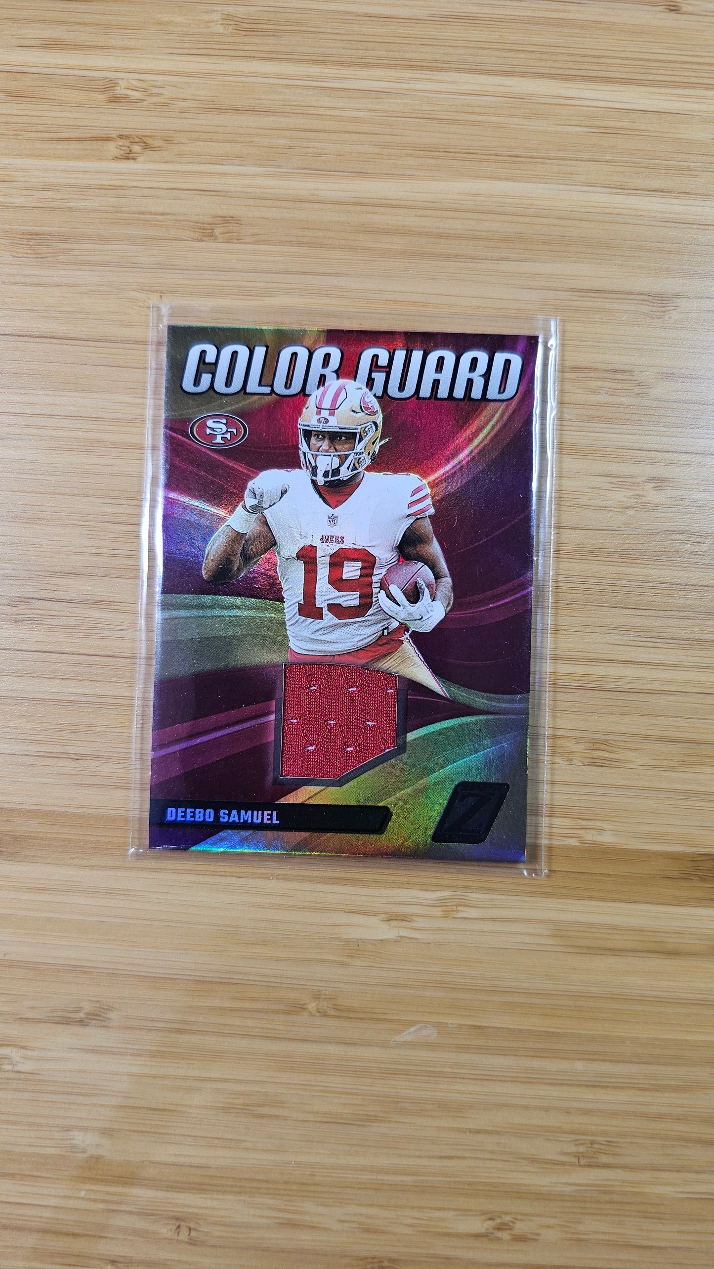 2023 Panini Zenith Color Guard Deebo Samuel Jersey Card #CG-17