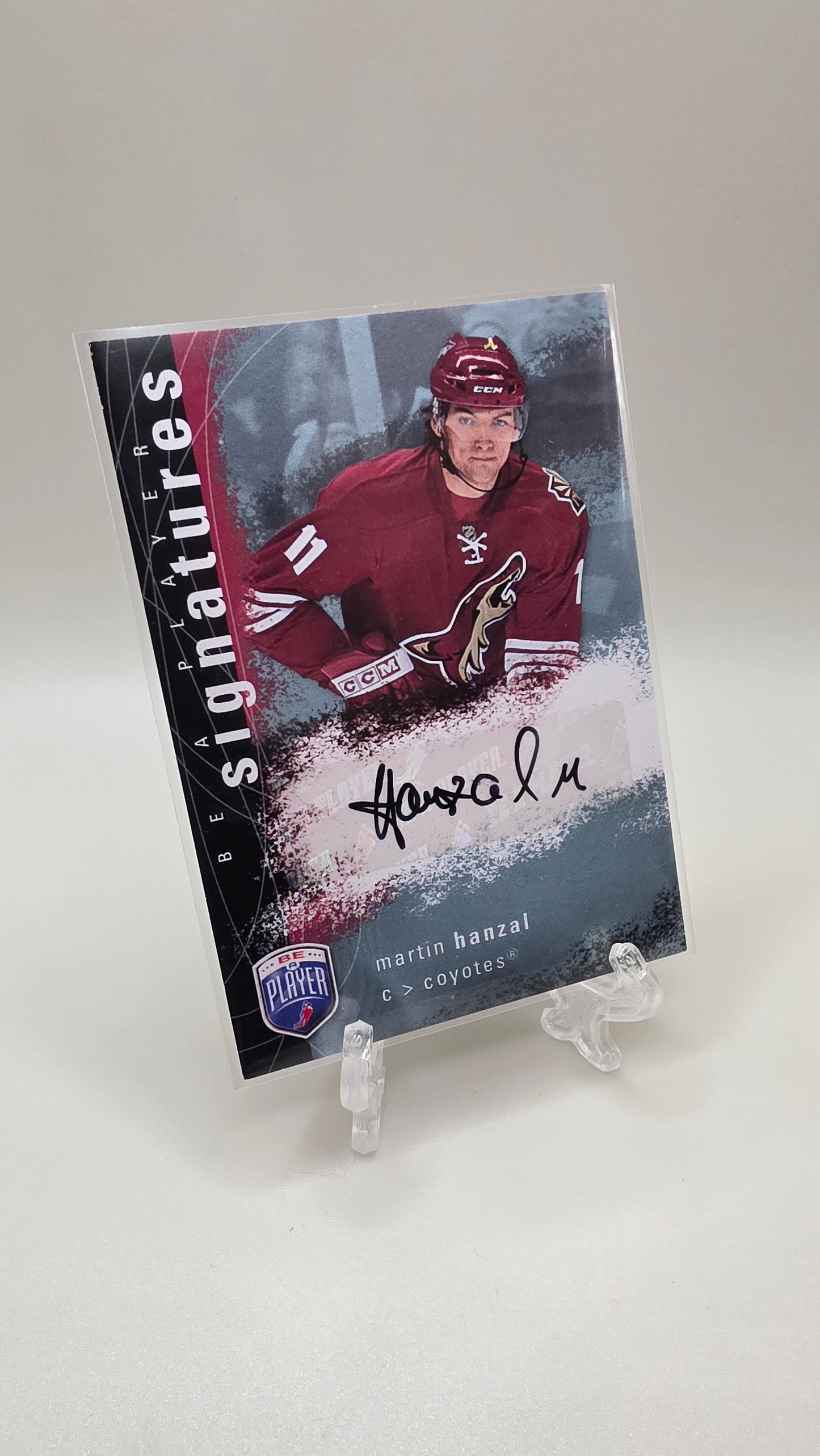 2008 Upper Deck Be a Player Signatures Martin Hanzal Auto Card #S-HM