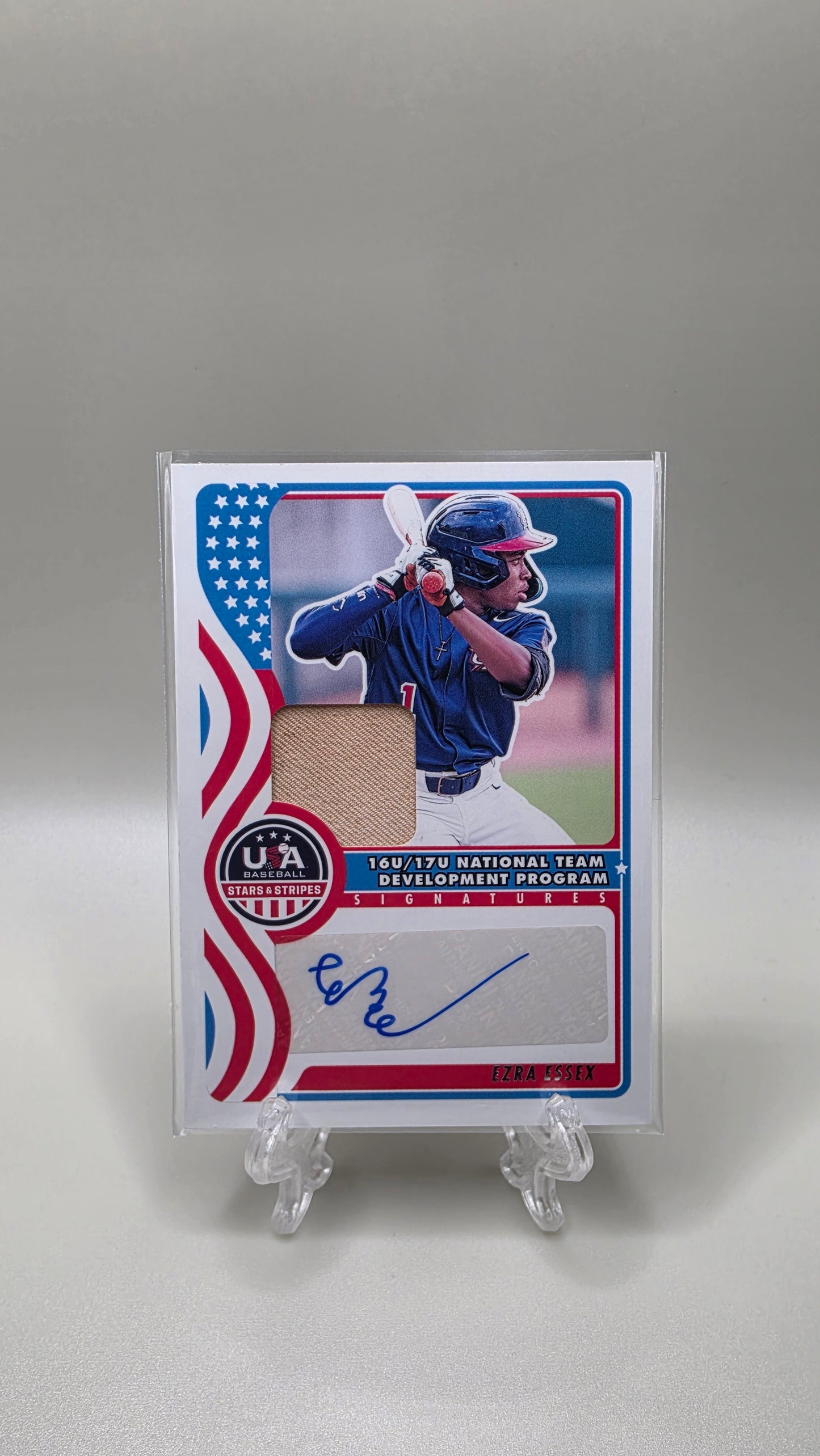 2025 Panini Stars & Stripes Ezra Essex Rookie  Auto Card # NTS-EE