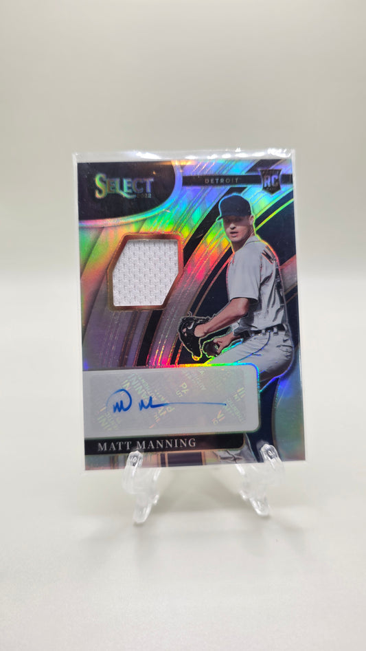 2022 Select Matt Manning Rookie Patch Auto #/99 Card #RJA-MG