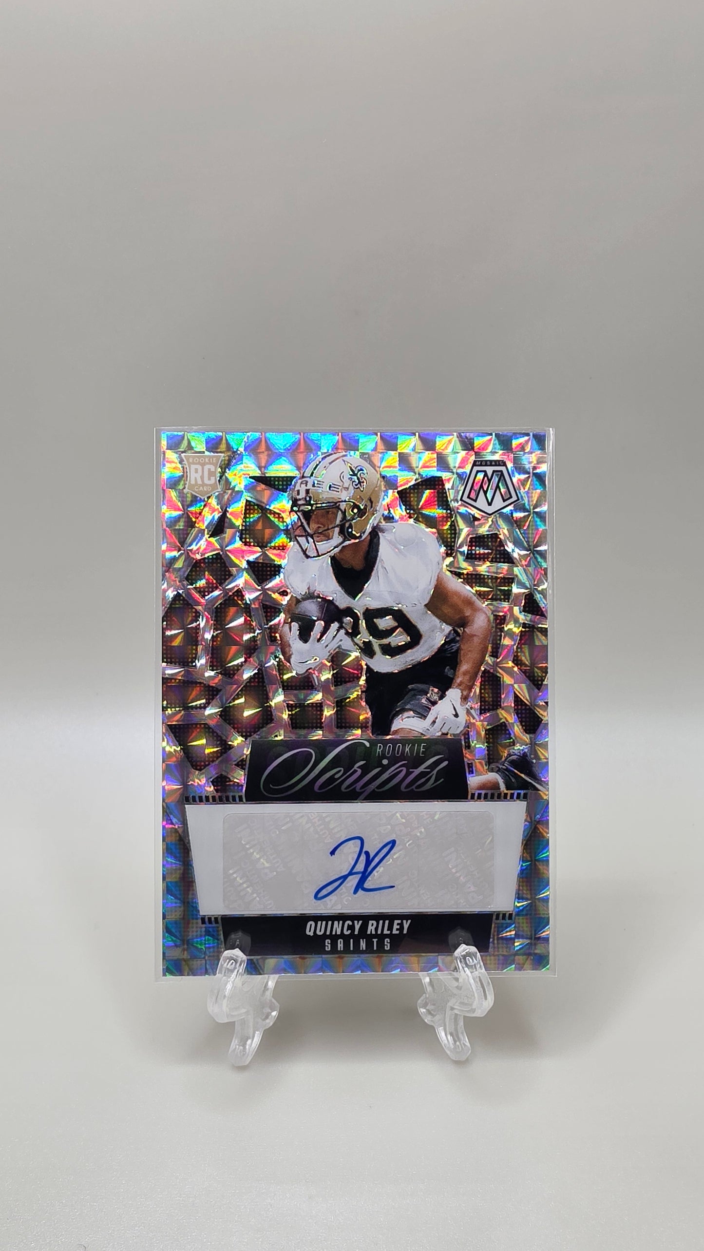 2025 Mosiac Quincy Riley Rookie Scripts Auto #RS-QRY