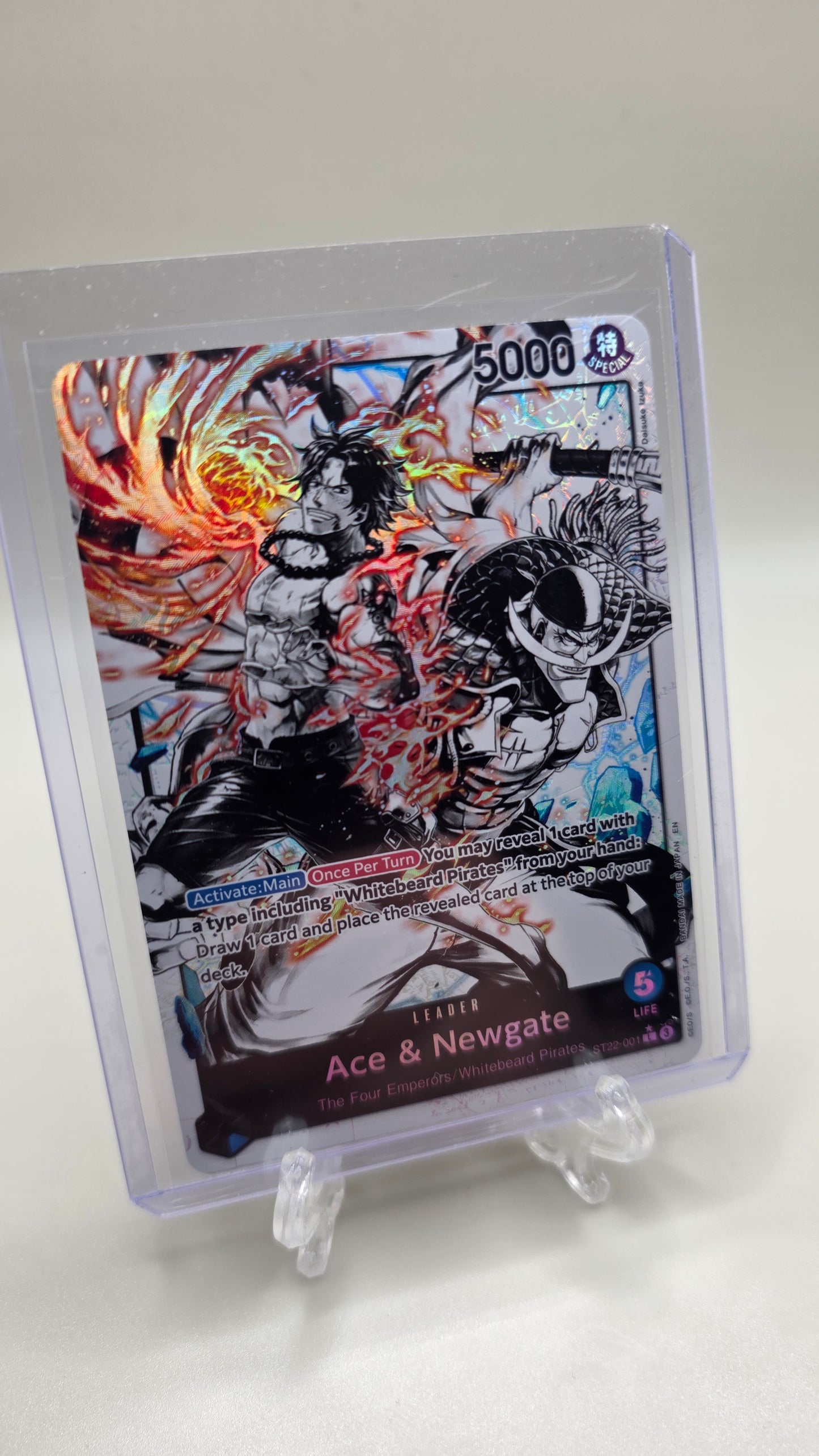 Ace & Newgate ST22-001 L⭐ Alt Art One Piece TCG (ST22 Starter Deck set) English