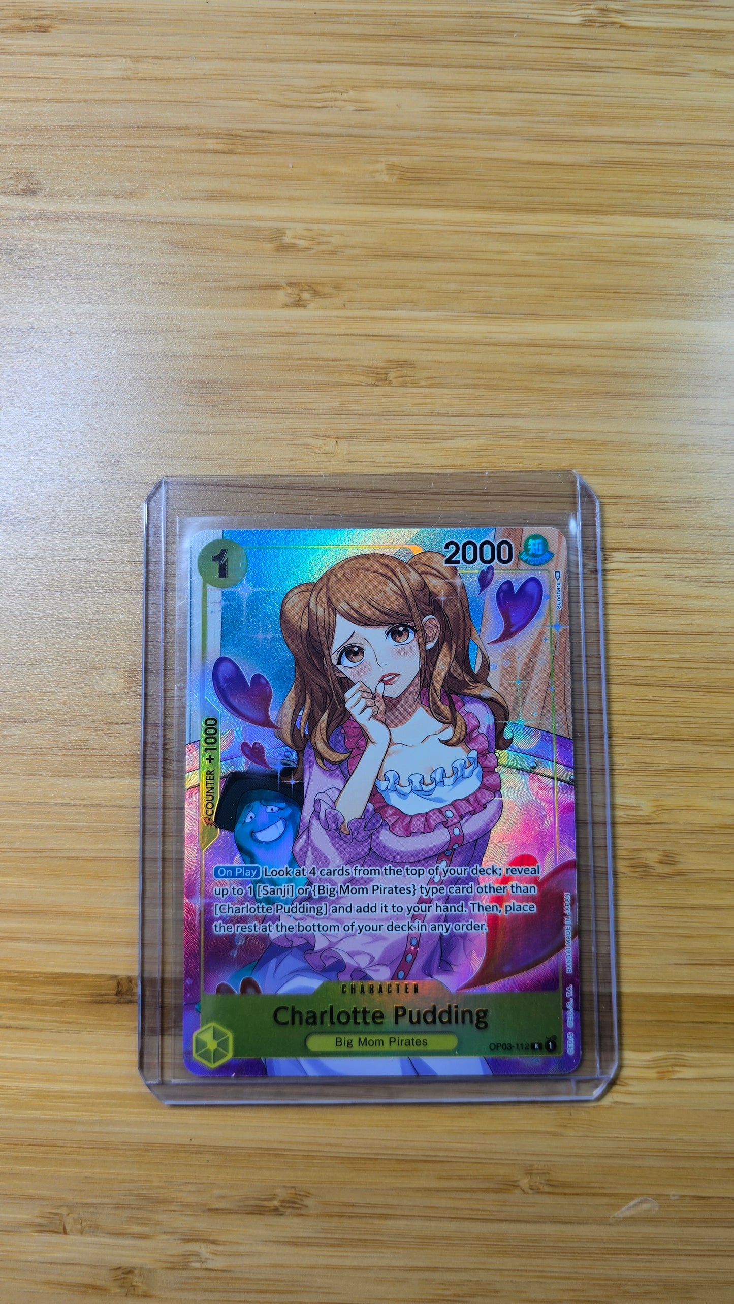 Charlotte Pudding OP03-112 R Alt Art One Piece TCG (Pillars of Strength set) English