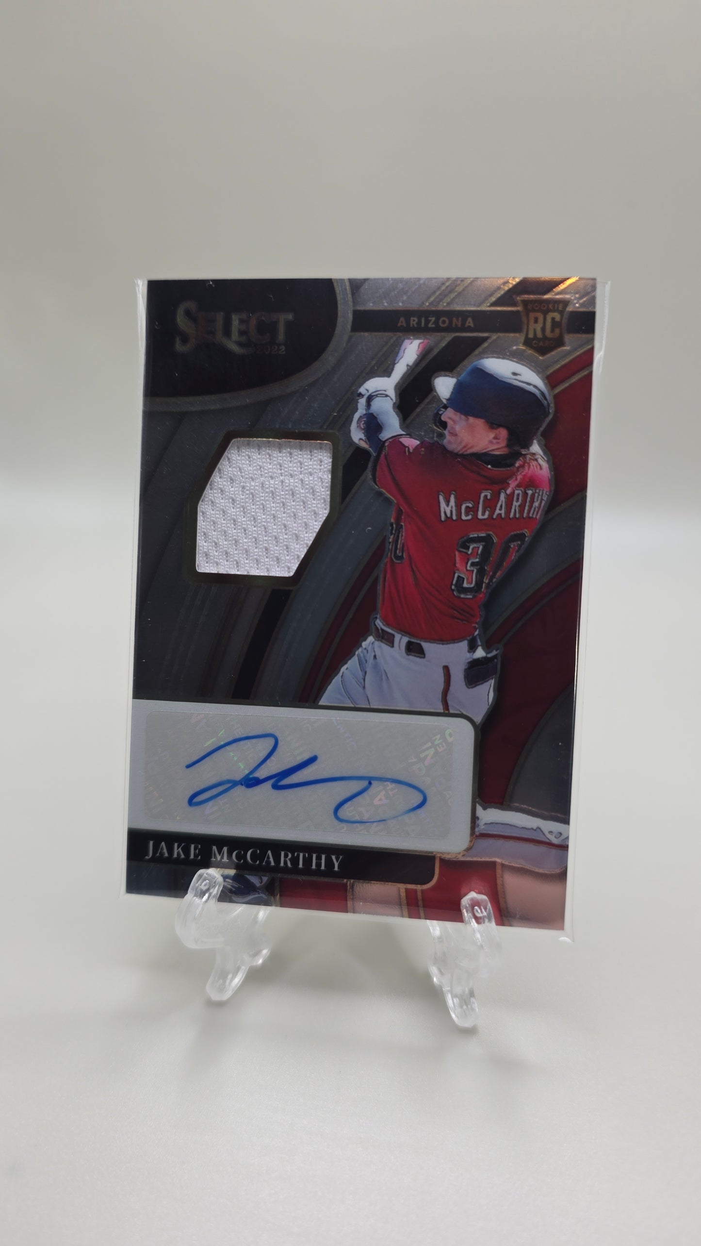 2022 Select Jake McCarthy Rookie Patch Auto # /299 Card #RJA-JM